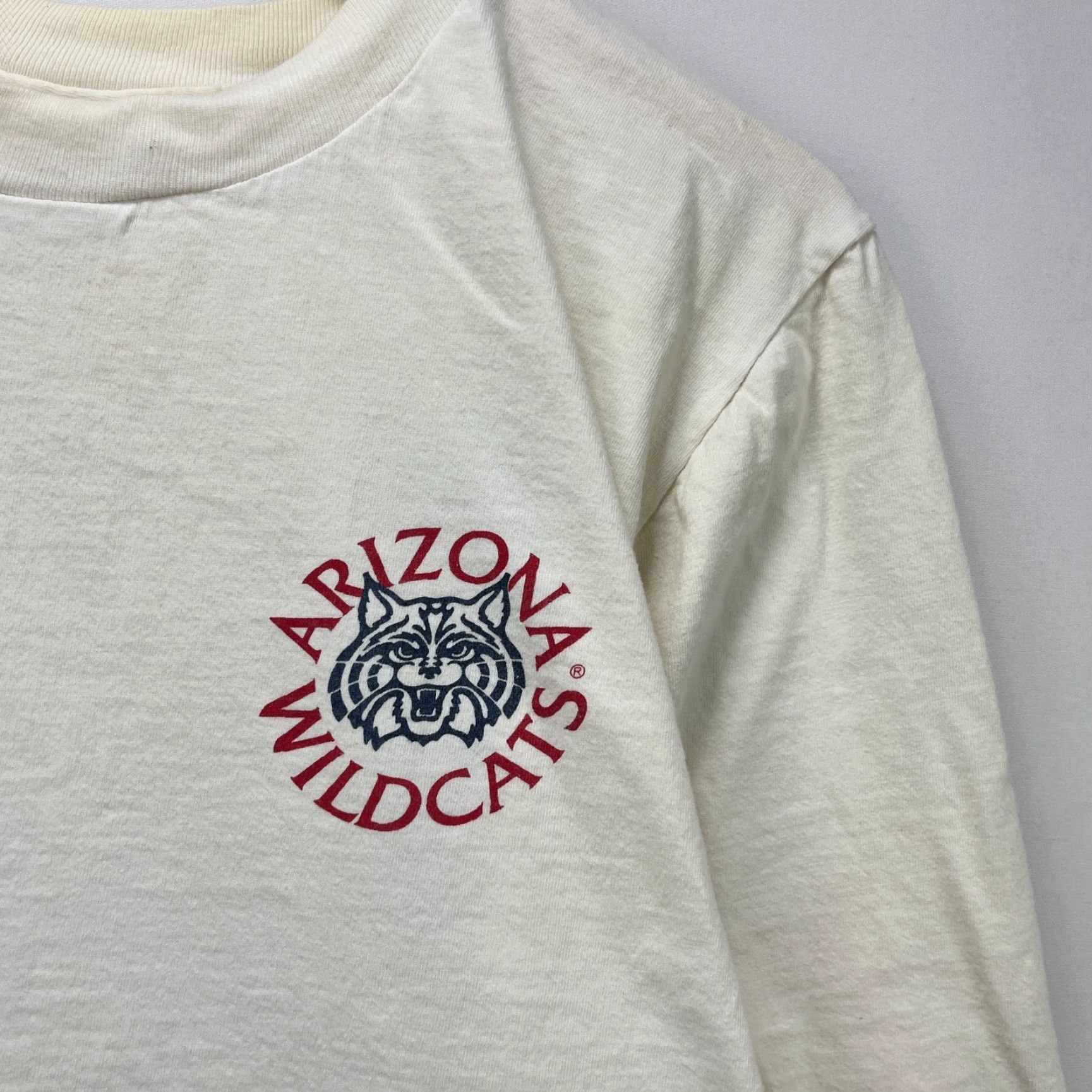 Vintage VINTAGE Arizona Wildcats Shirt Long Sleeve M White Mens 90s Size US M / EU 48-50 / 2 - 6 Thumbnail