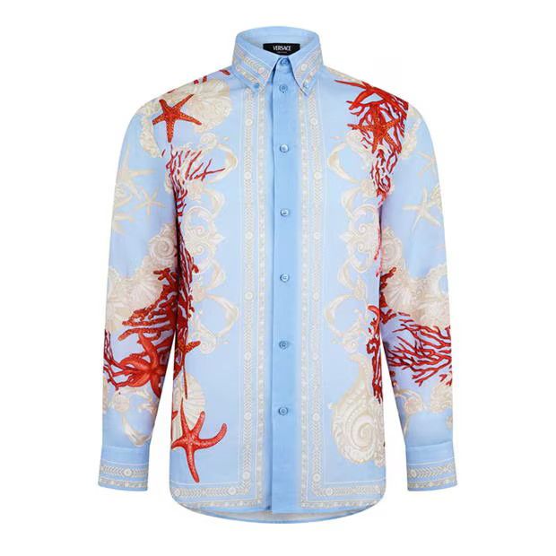Versace o1g2r1mq0824 Silk Lsshirt Shirts in Multicolor Size US S / EU 44-46 / 1 - 1 Thumbnail