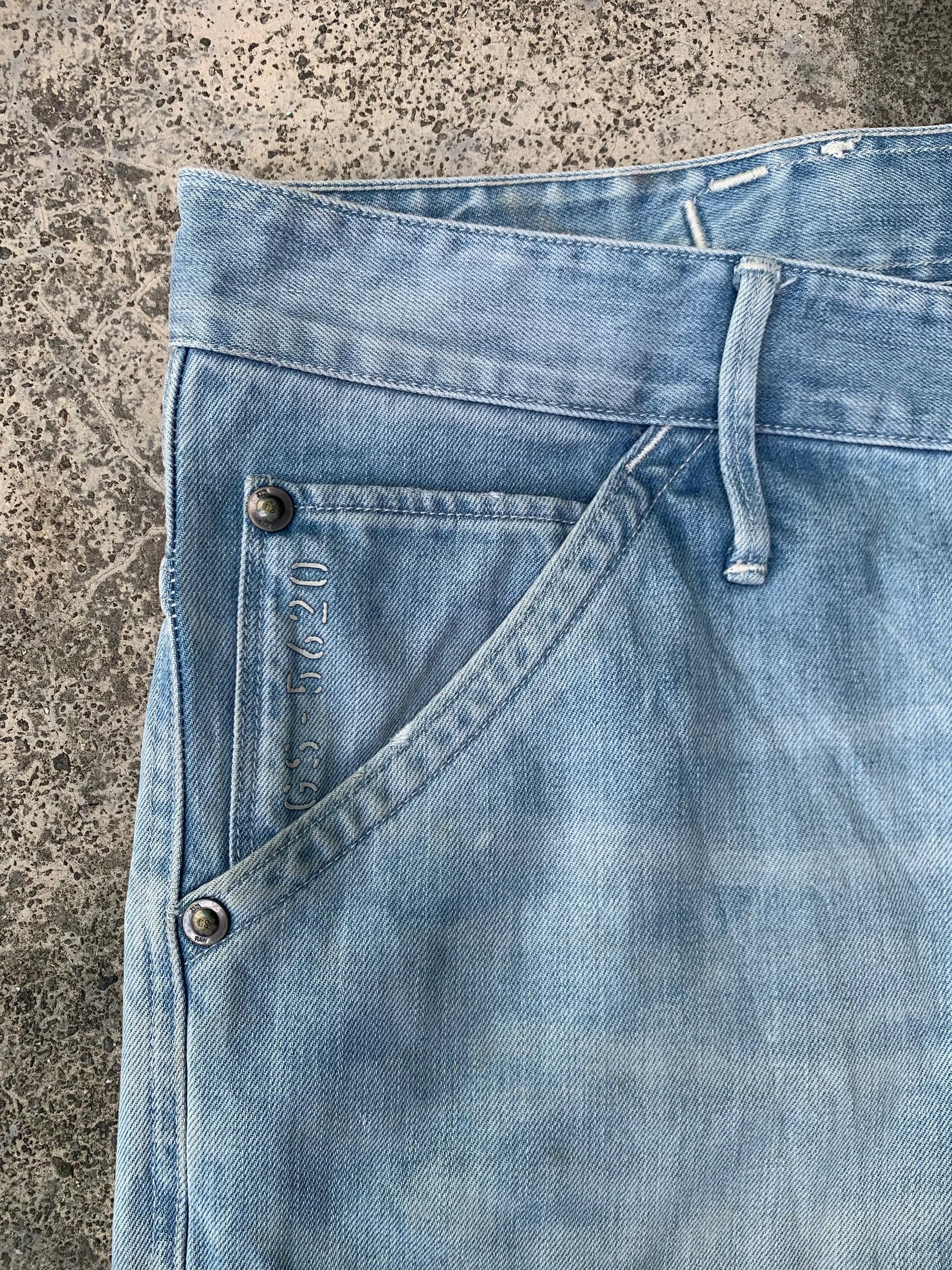 G-Star × If Six Was Nine × Le Grande Bleu (L.G.B.) Vintage G Star Raw Denim Multi Pocket Jeans Size US 30 / EU 46 - 10 Thumbnail