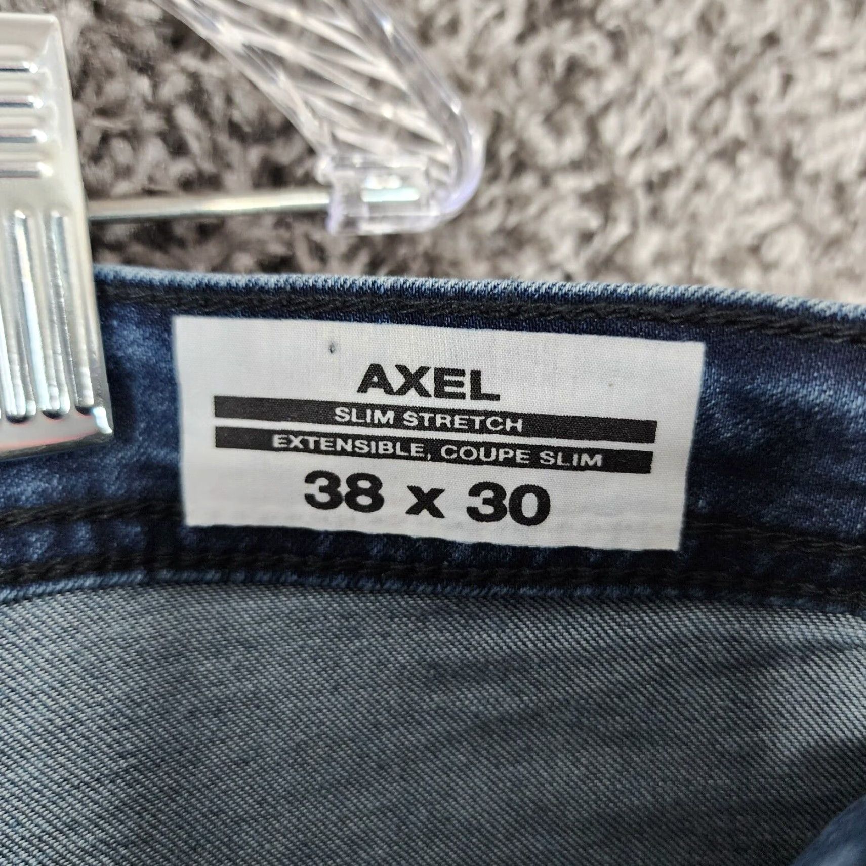 Buffalo David Bitton Buffalo David Bitton Slim Straight Leg Dark Wash Blue Jeans Mens 38x30 Size US 38 / EU 54 - 3 Thumbnail