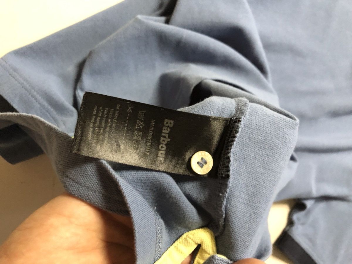 Barbour Barbour Men’s Polo Shirt – Medium – Blue/Navy Contrast Size US M / EU 48-50 / 2 - 4 Thumbnail