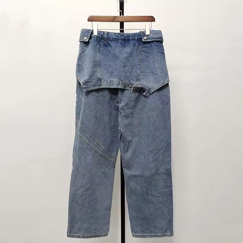 Vintage FAKE Two Piece Jeans Size US 28 / EU 44 - 10 Thumbnail