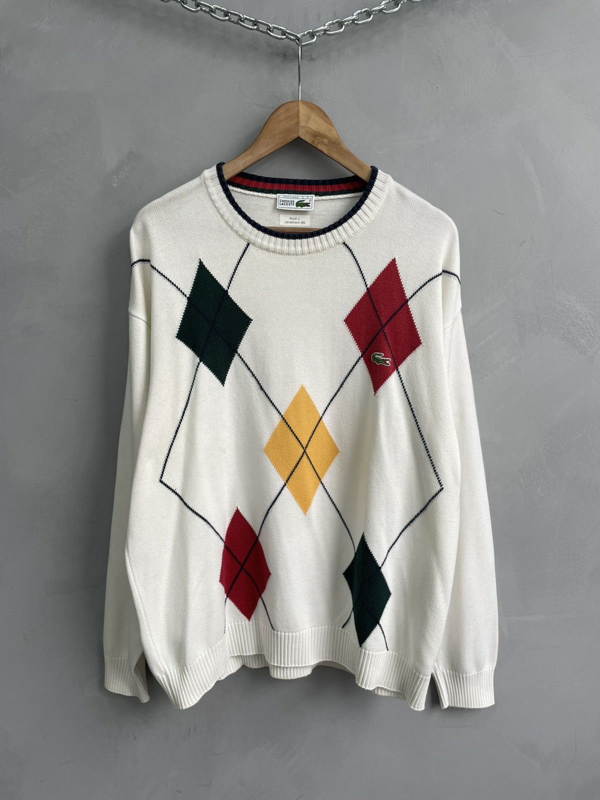 Lacoste Rare lacoste y2k old money sweater retro style Size US L / EU 52-54 / 3 - 2 Thumbnail