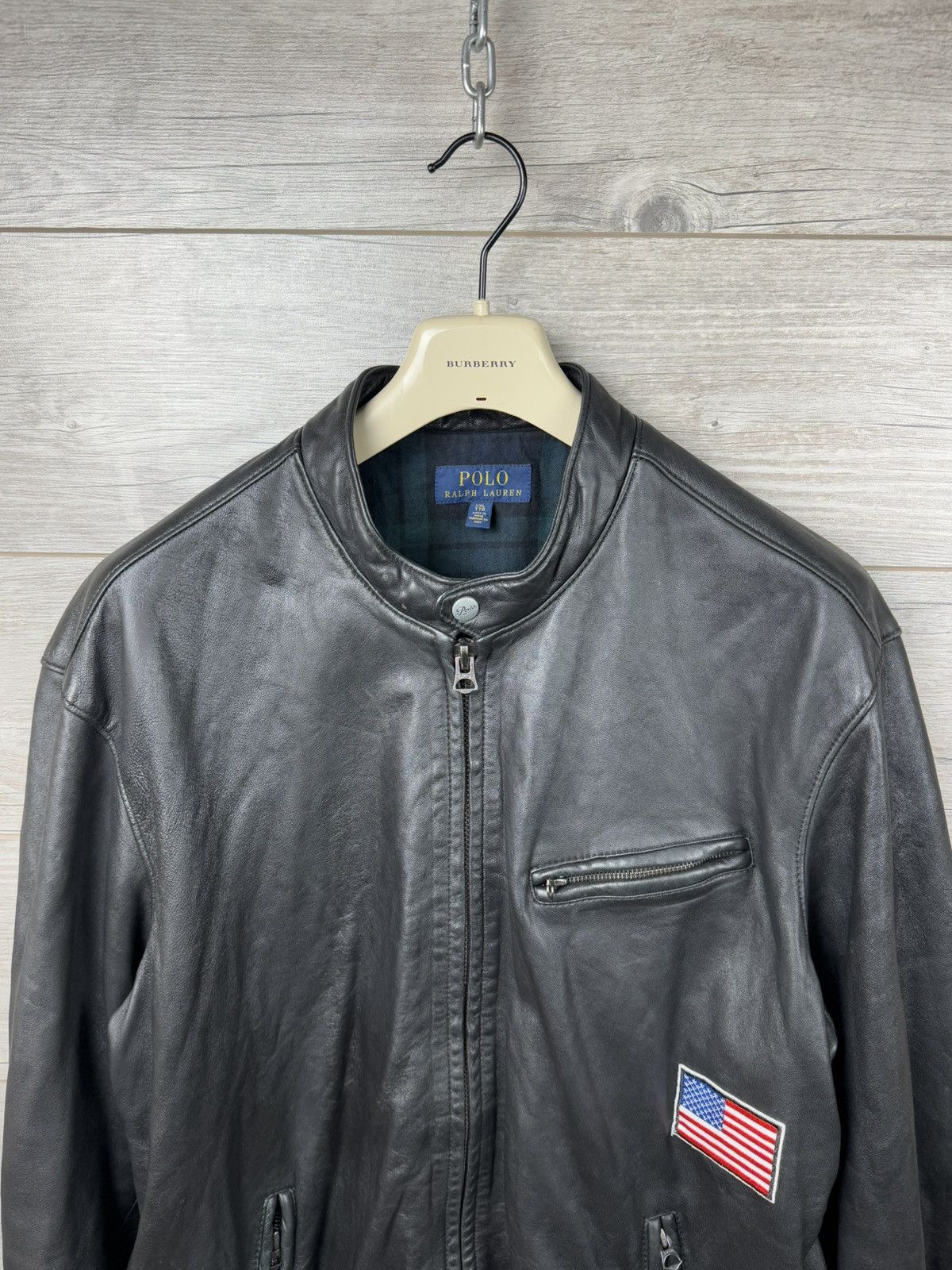 Polo Ralph Lauren Polo Ralph Lauren Leather Racer Moto Biker Jacket Size XXL Size US XXL / EU 58 / 5 - 3 Thumbnail