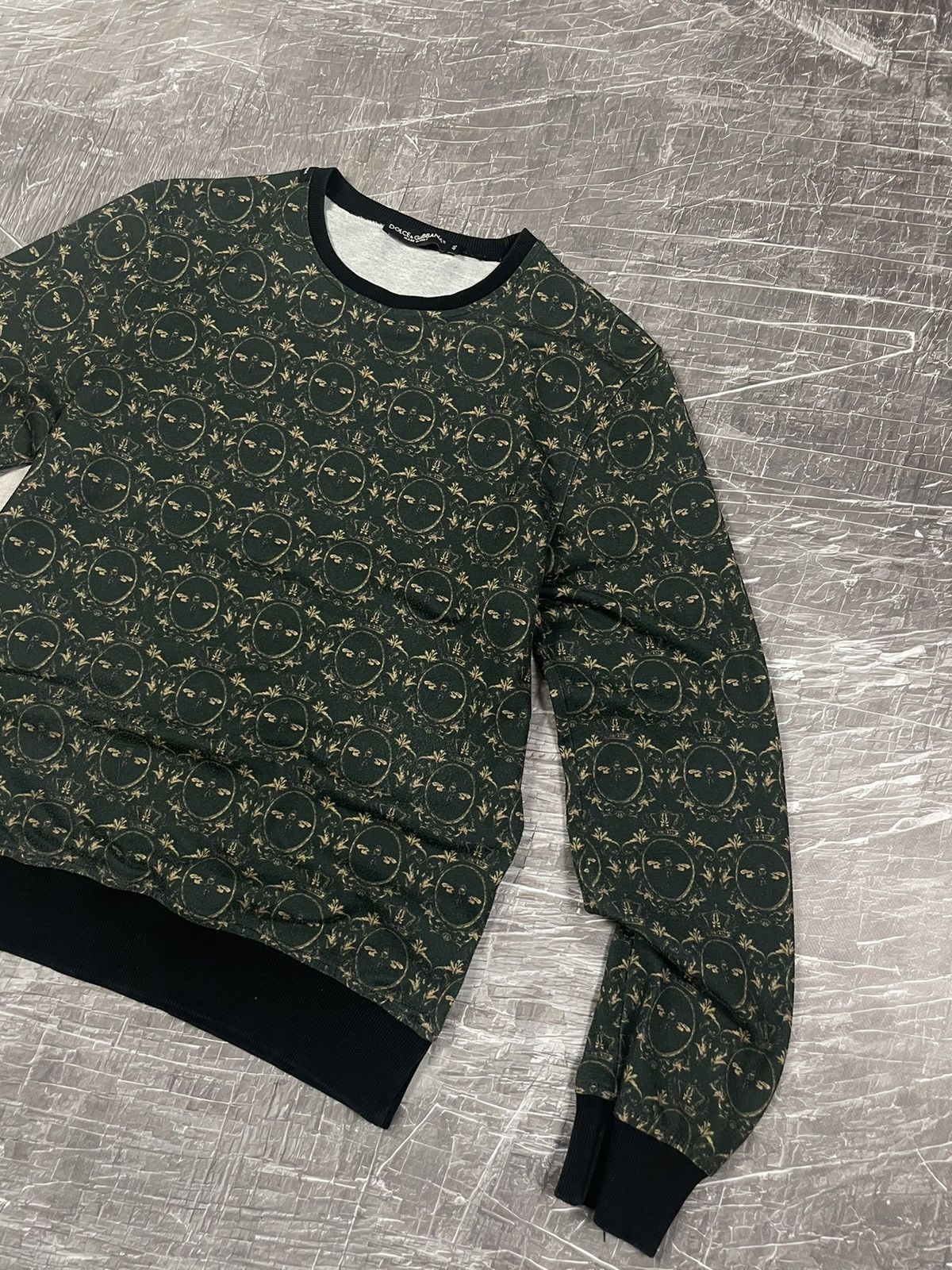 Dolce Gabbana Bee&Crown Monogram Rare Sweatshirt