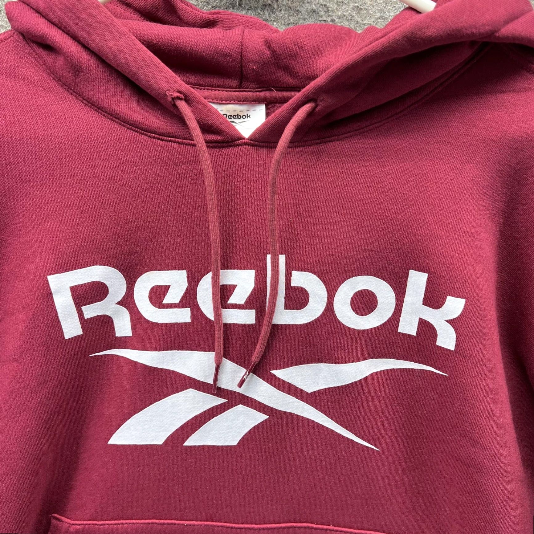 Reebok Reebok Hoodie Mens XL Red Big Logo Graphic Pullover Fleece Sweatshirt Athletic Size US XL / EU 56 / 4 - 6 Thumbnail