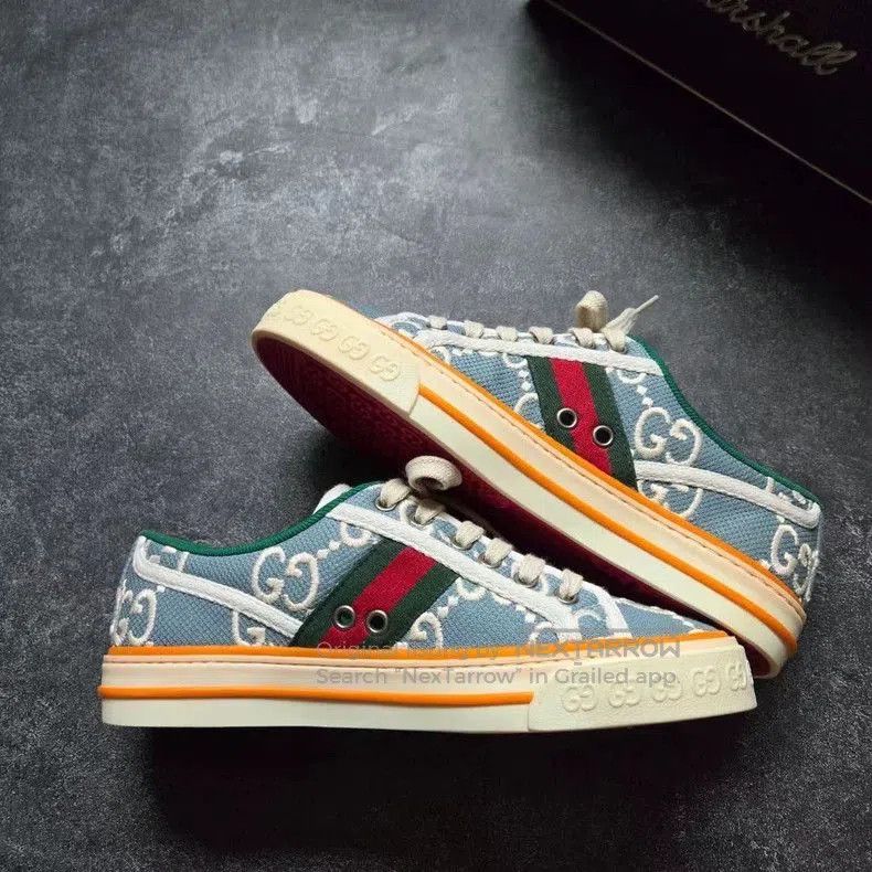 Gucci Gucci Tennis Vintage Logo Sneakers. Size US 5 / EU 37 - 5 Thumbnail