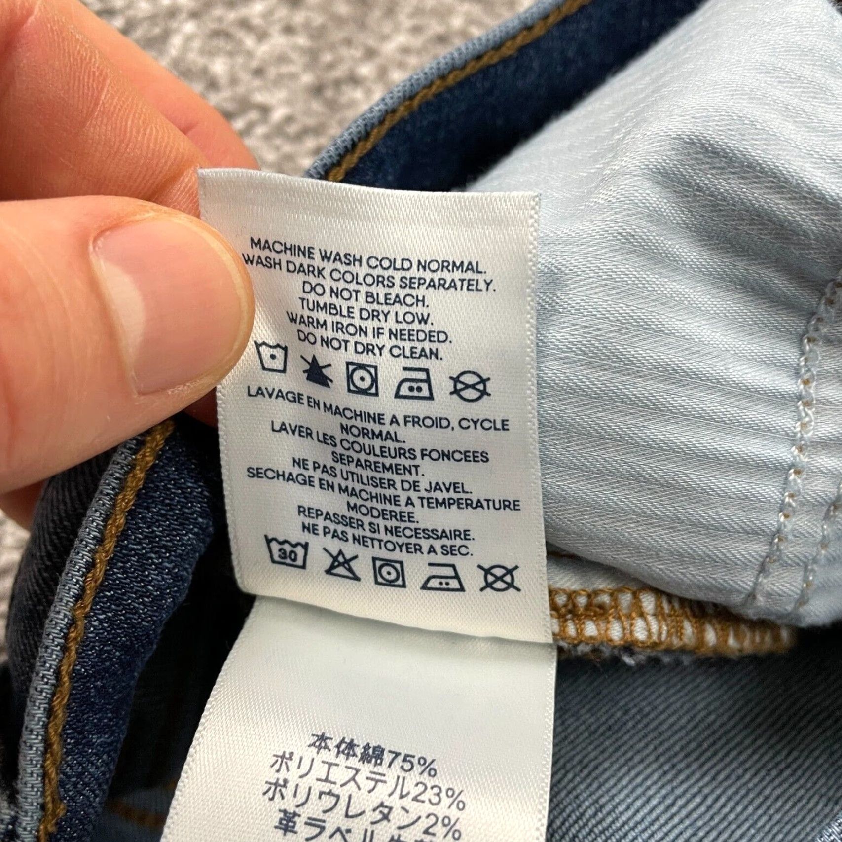 Lands' End Lands' End Denim Jeans Womens 10 Blue Straight Leg High Rise 31x25 Jeans Womens Regular 5-Pocket Design Size 32" / US 10 / IT 46 - 7 Thumbnail