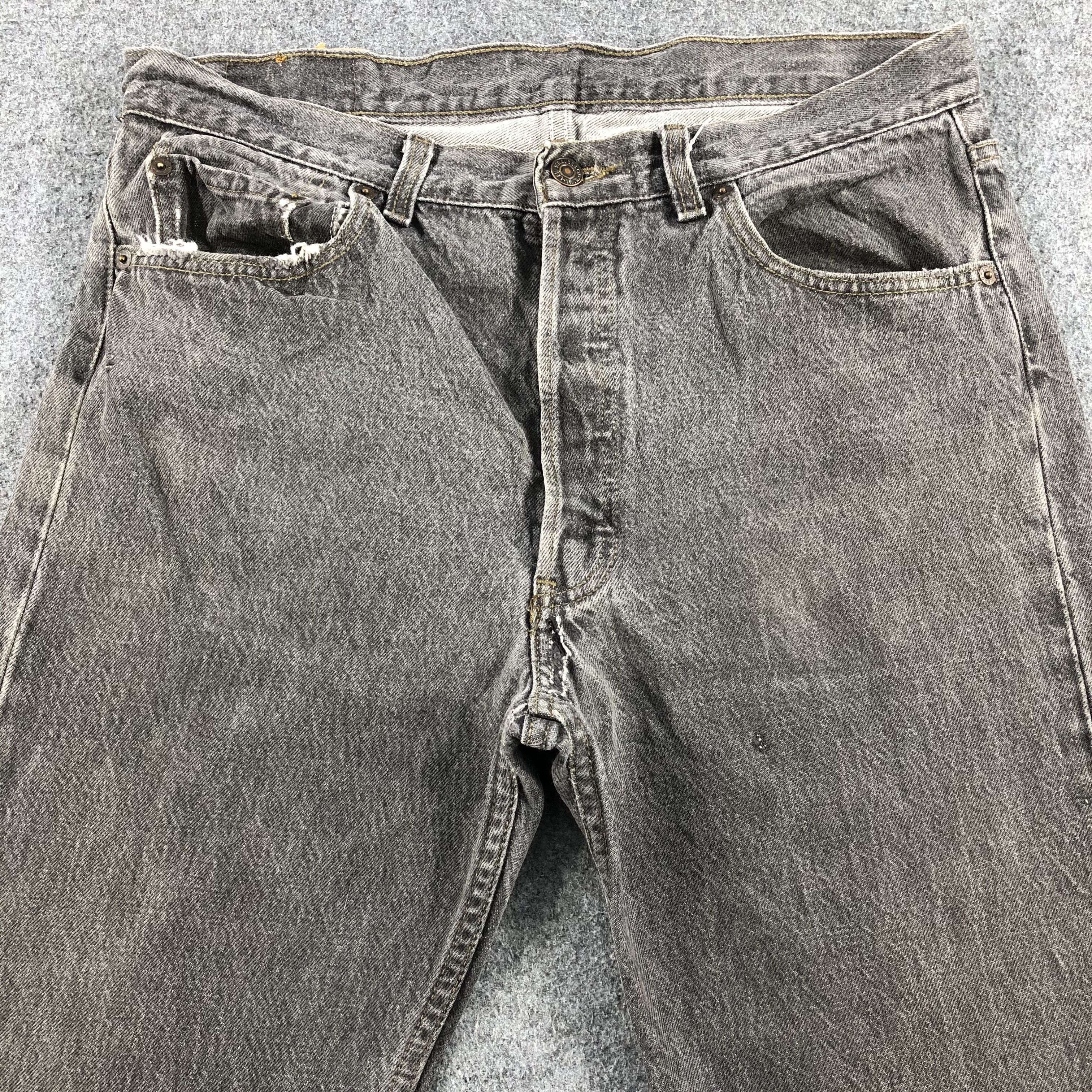 Levi's 90s Vintage Levis 501 Earth Tone Jeans-J1416 Size US 35 - 3 Thumbnail