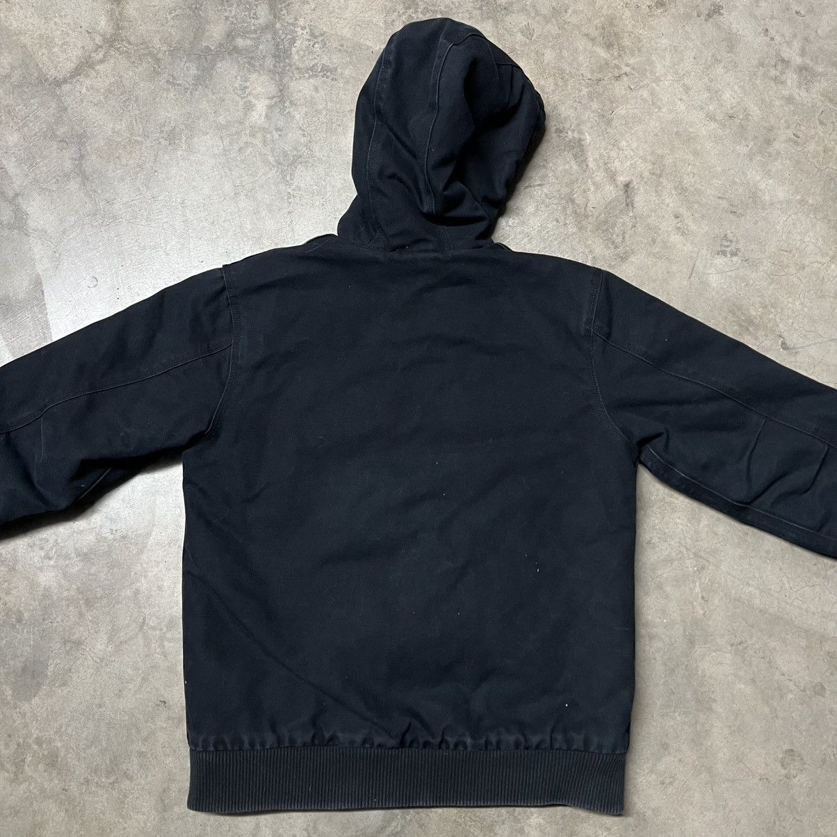 Carhartt × Carhartt Wip × Vintage Carhartt Black Full-Zip Hooded Jacket (Youth 14-16) Size US XXS / EU 40 - 7 Thumbnail