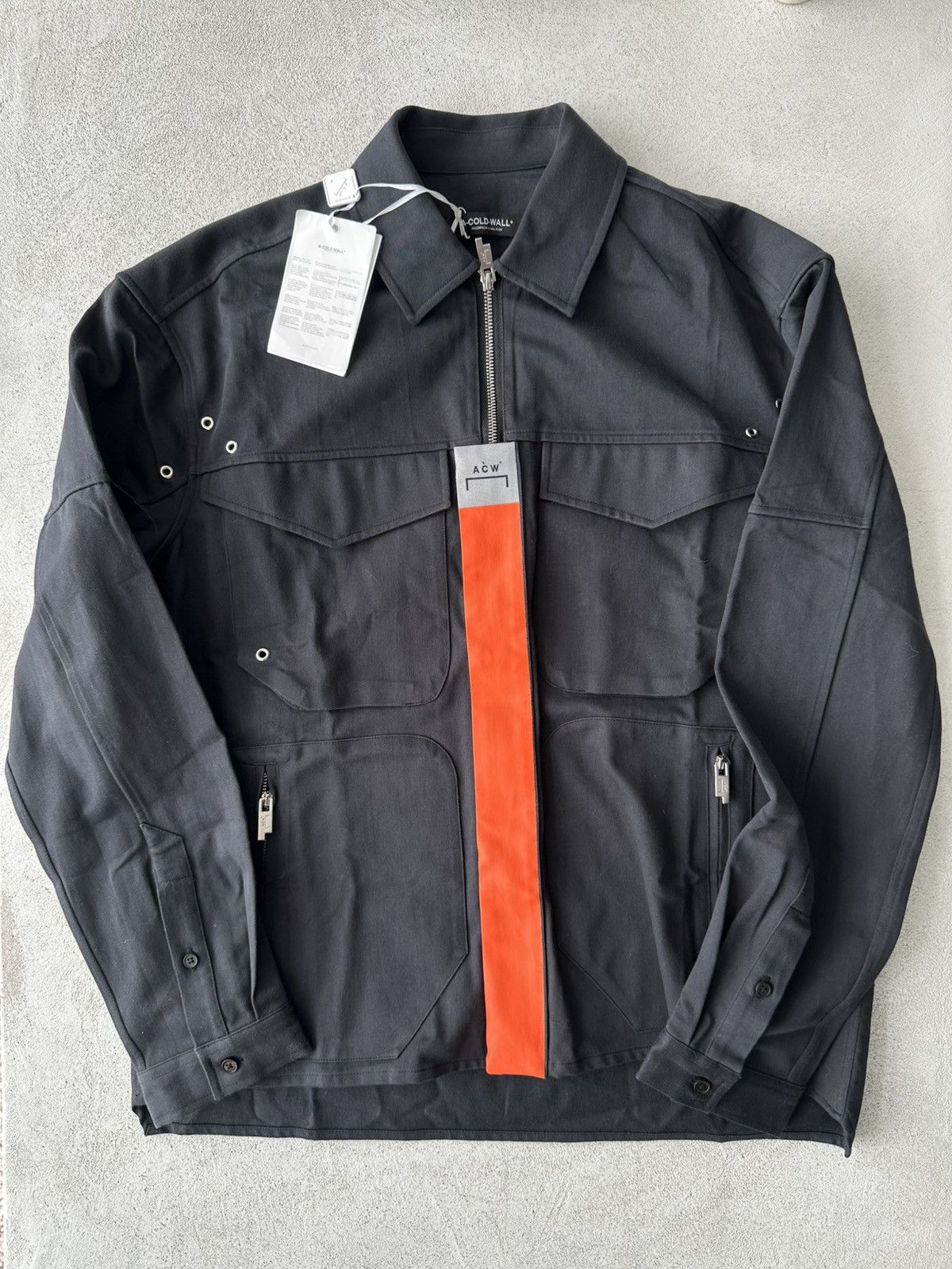 A-COLD-WALL* A-COLD-WALL* Zip Jacket Black Logo Size US S / EU 44-46 / 1 - 1 Thumbnail