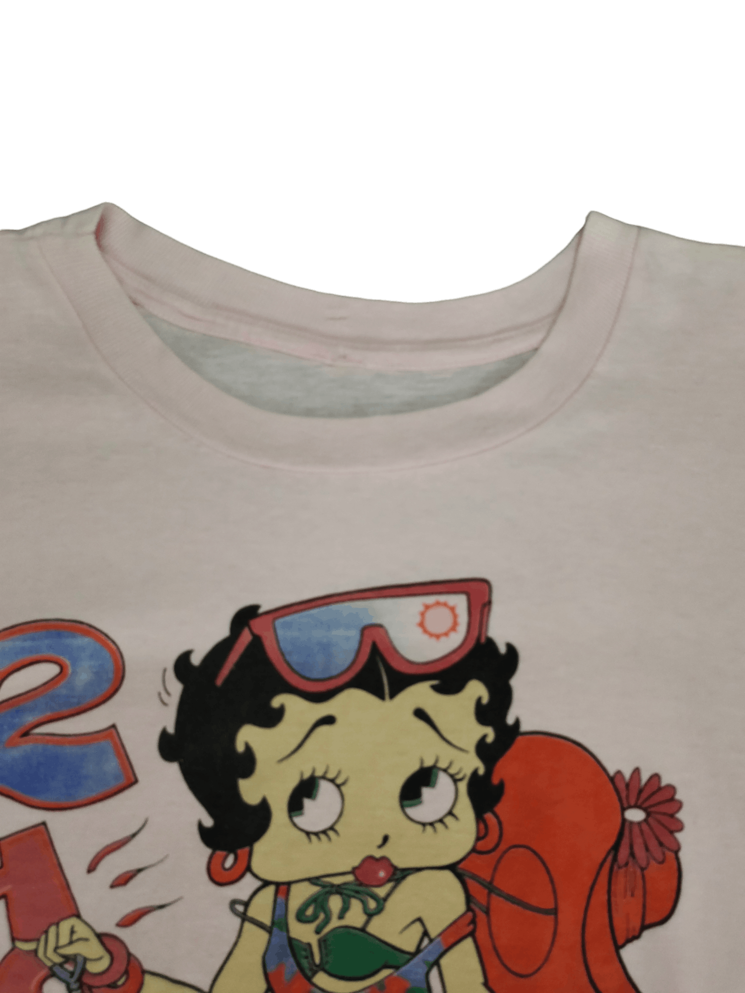 Vintage Vintage 90s Betty Boop 2 Hot 4 U Pin-Up Bikini T-Shirt Size US XL / EU 56 / 4 - 4 Thumbnail