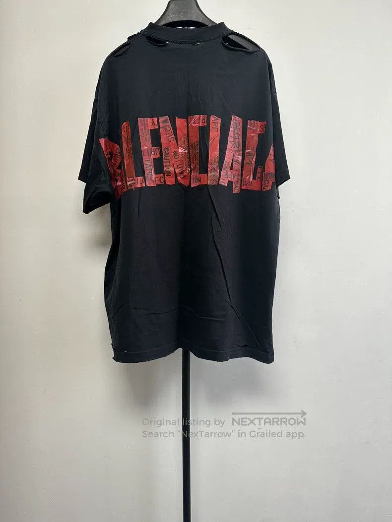 Balenciaga Balenciaga Round neck pullover T-shirt Size US M / EU 48-50 / 2 - 2 Thumbnail