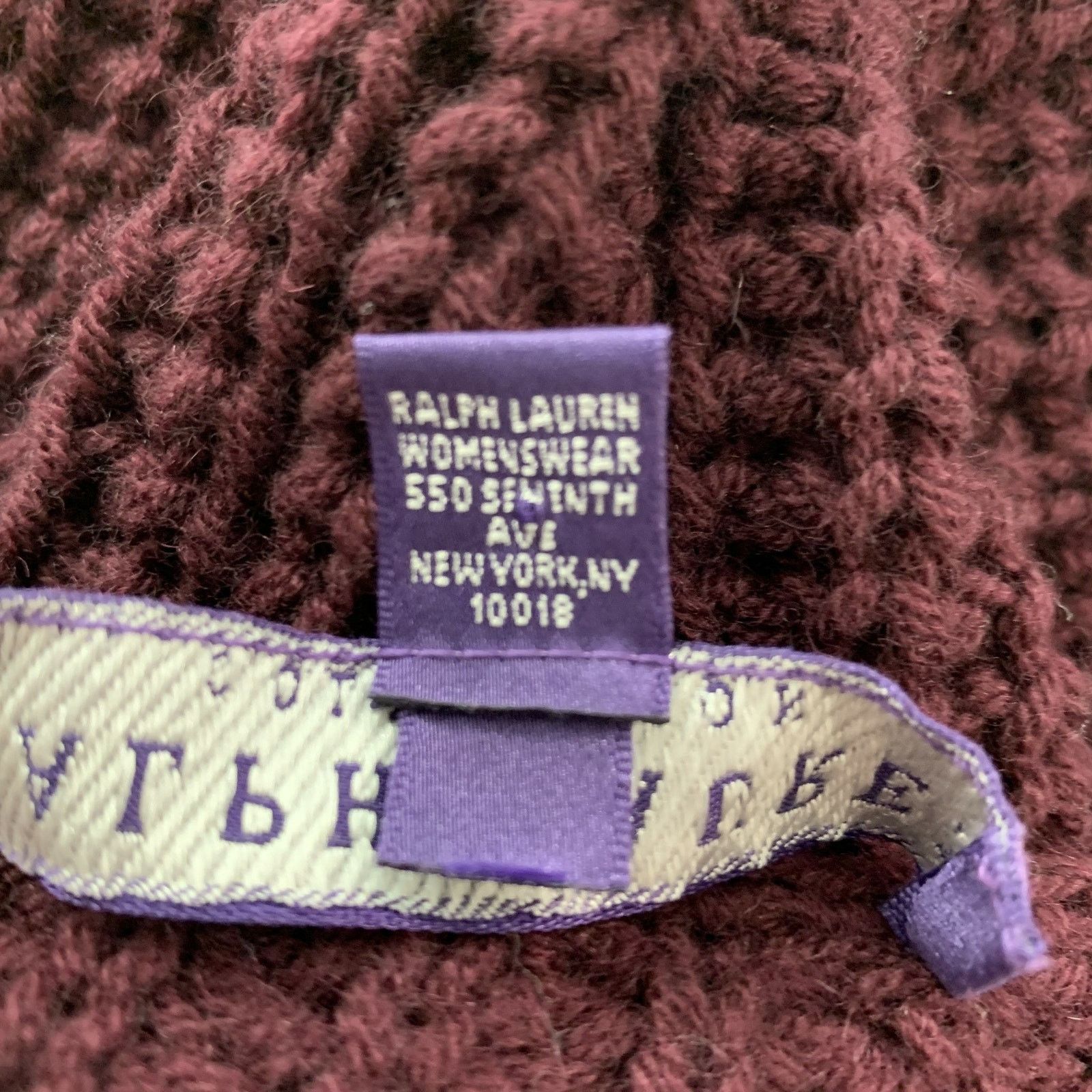Ralph Lauren RALPH LAUREN Size S Burgundy Cashmere Cardigan Size S / US 4 / IT 40 - 6 Thumbnail