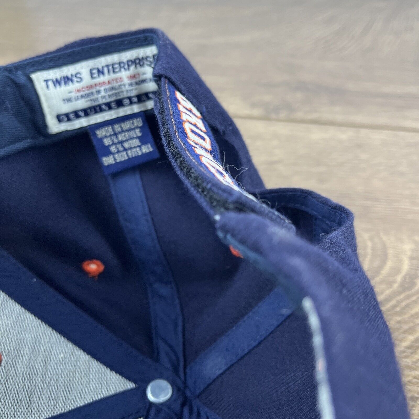Other Denver Broncos Hat Twins Enterprise Hat Blue Adjustable Adul Size ONE SIZE - 15 Thumbnail