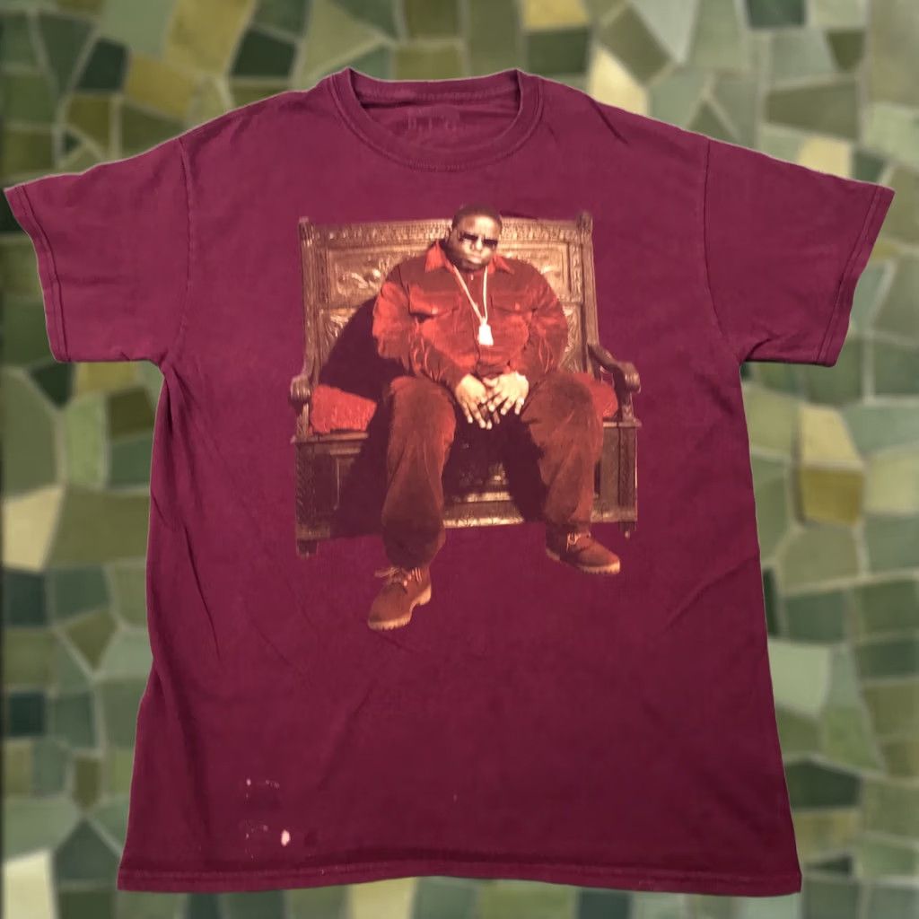 Vintage Notorious B.I.G. Mens Shirt M Red Biggie Smalls Tee Shirt Crew Neck Short Sleeve T-Shirt Music Graphic Print Size US M / EU 48-50 / 2 - 1 Thumbnail