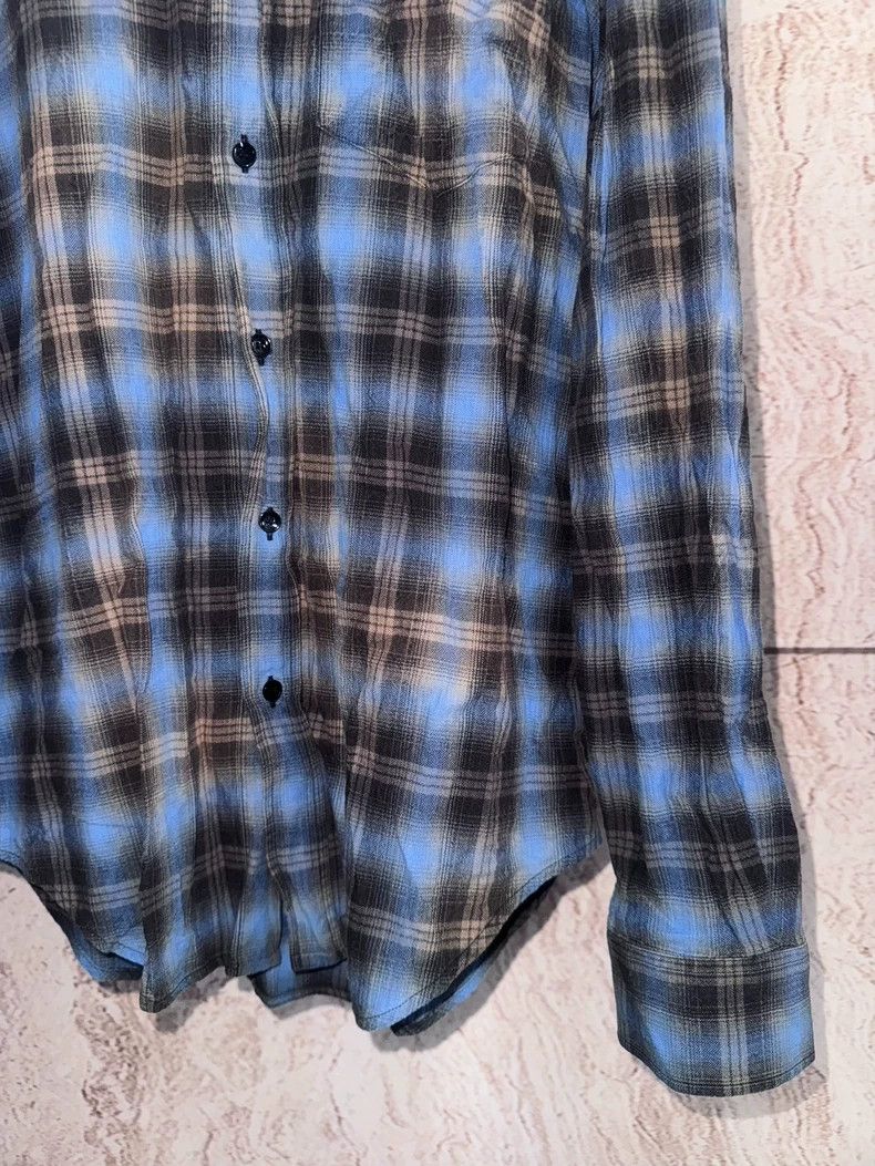 Saint Laurent Paris Saint Laurent Paris size 38 16 SS Gradient Plaid Shirt 250 Size US M / EU 48-50 / 2 - 2 Thumbnail