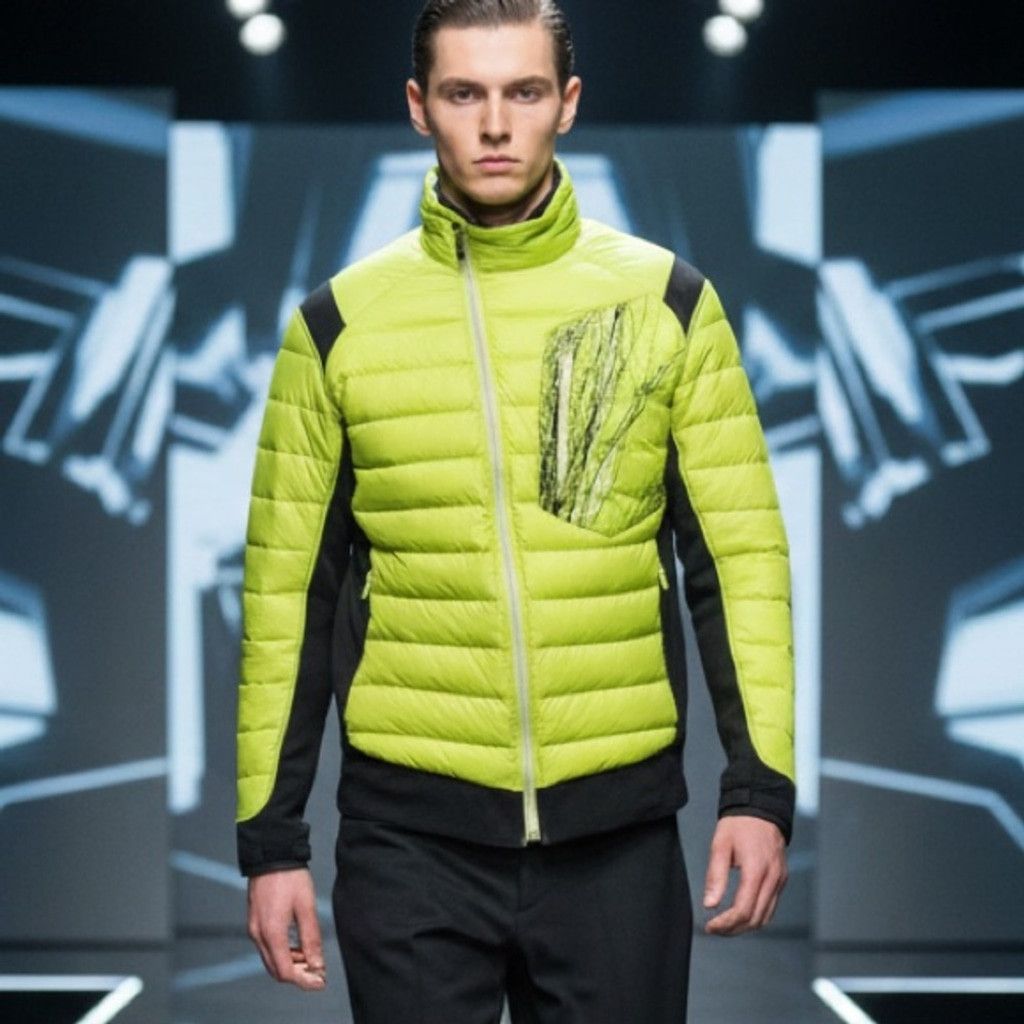 Lucien Pellat-Finet Lucien Pellat-Finet Bright Yellow Slim Fit Down Puffer- L Size US L / EU 52-54 / 3 - 1 Thumbnail