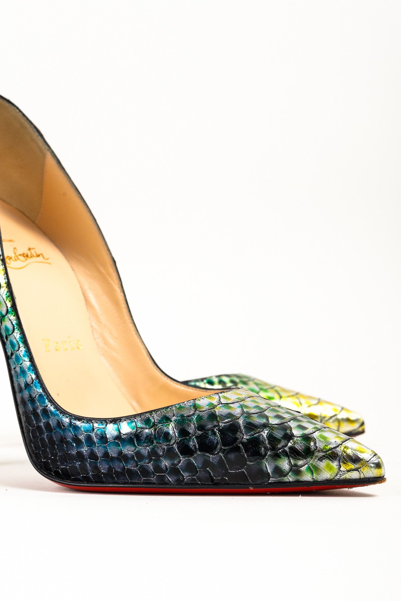 Christian Louboutin Christian Louboutin So Kate 120 Python Pointed-Toe Pumps Size US 6.5 / IT 36.5 - 7 Thumbnail