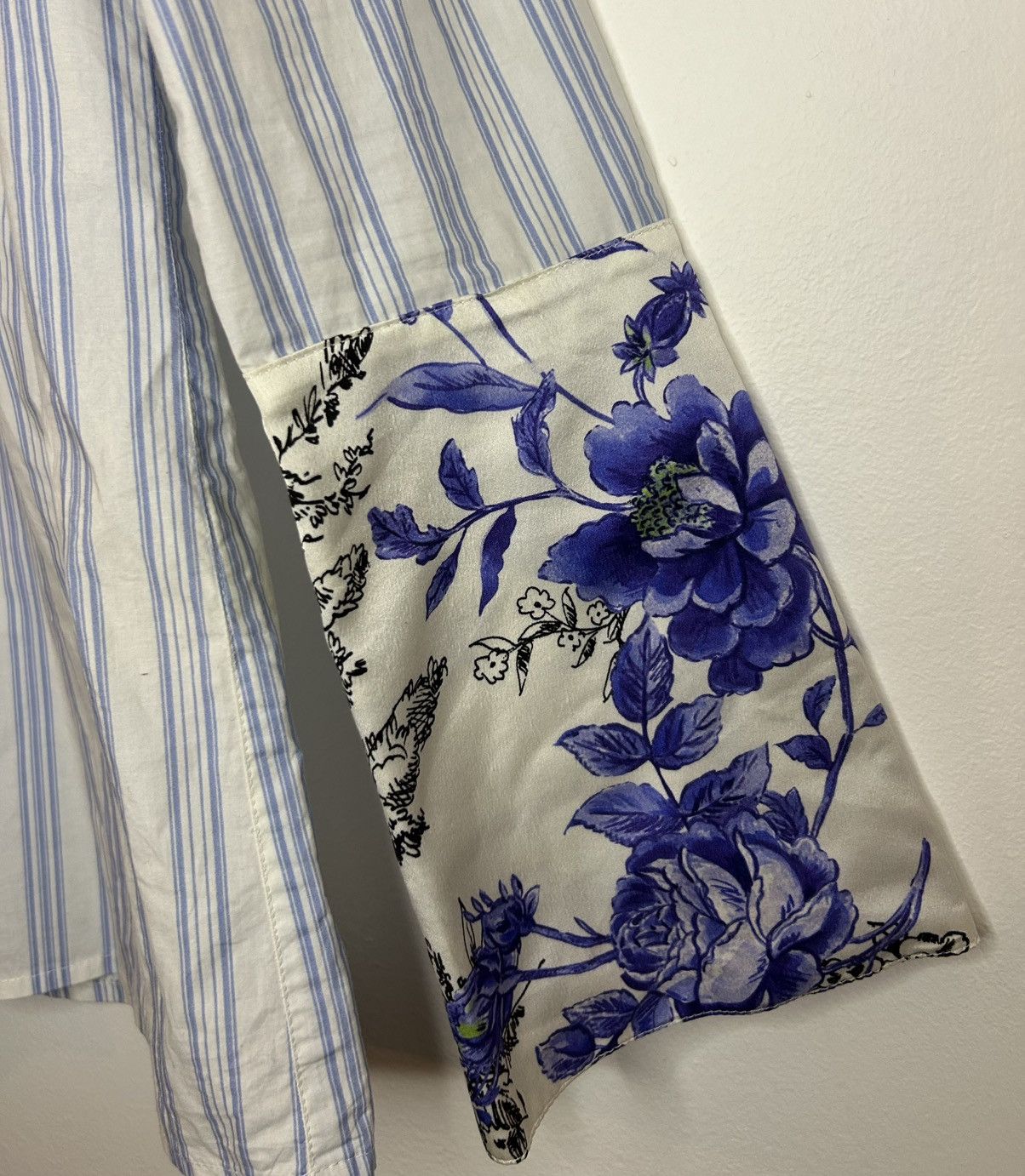 Other DMN Demeure Striped Shirt - Floral Cuff Details - Size 38/M Size M / US 6-8 / IT 42-44 - 9 Thumbnail