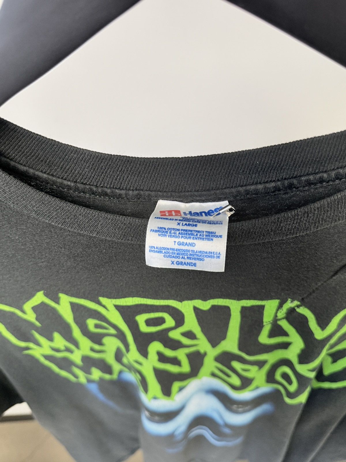 Vintage Vintage Marlyn Manson This Is Your World Shirt Size US XL / EU 56 / 4 - 3 Thumbnail