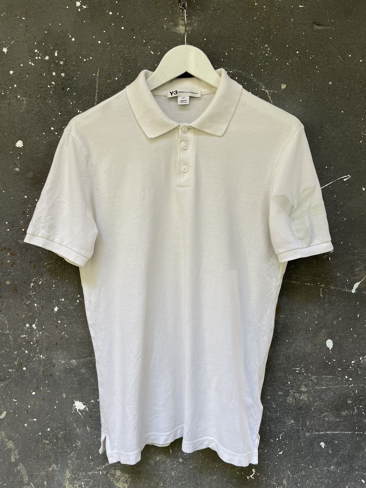 Y-3 Y-3 Adidas Yohji Yamamoto White Polo T-Shirt Size US S / EU 44-46 / 1 - 3 Thumbnail