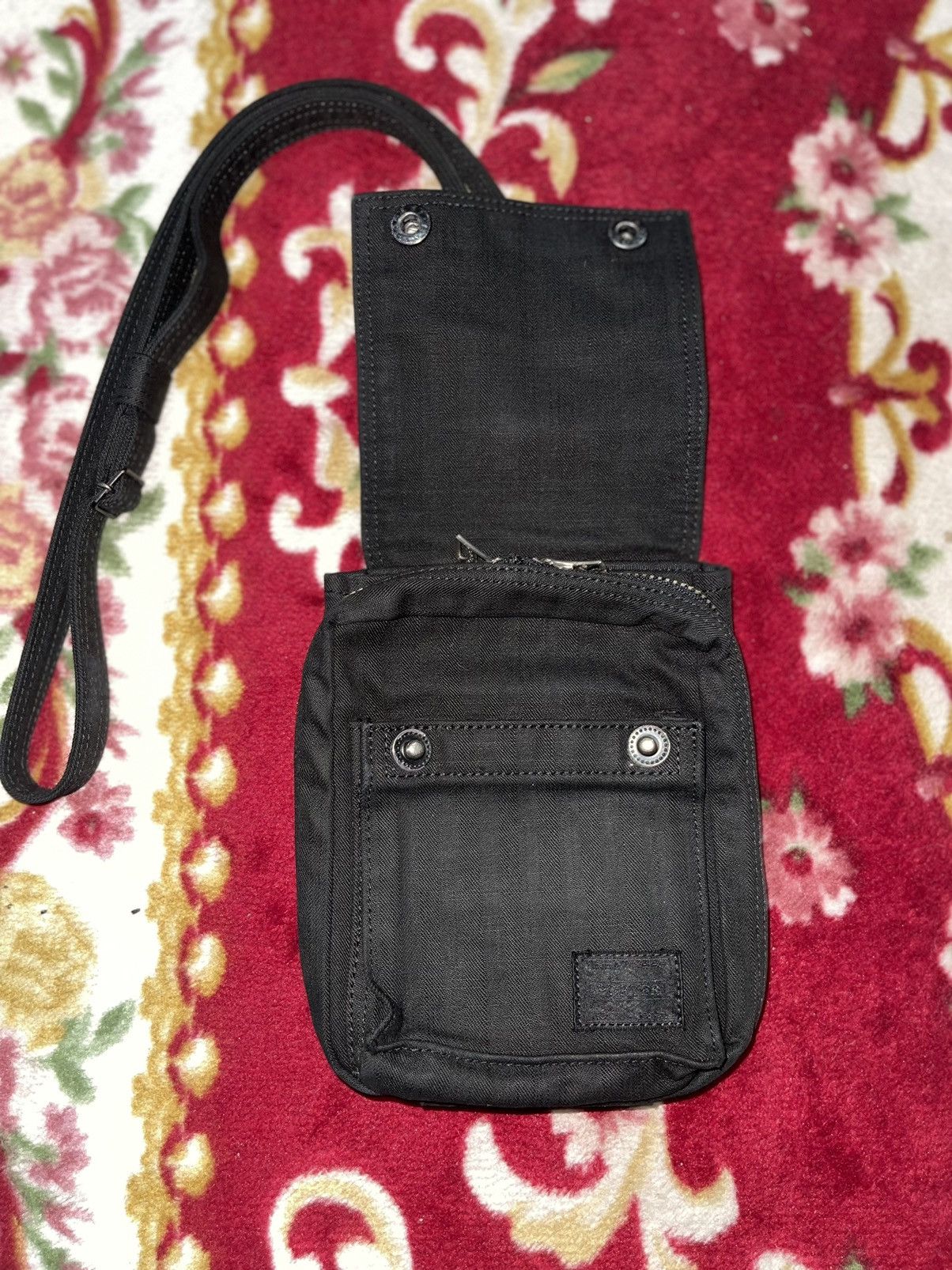 Japanese Brand × Porter Porter Shoulder Bag Indigo Black Denim Size ONE SIZE - 5 Thumbnail