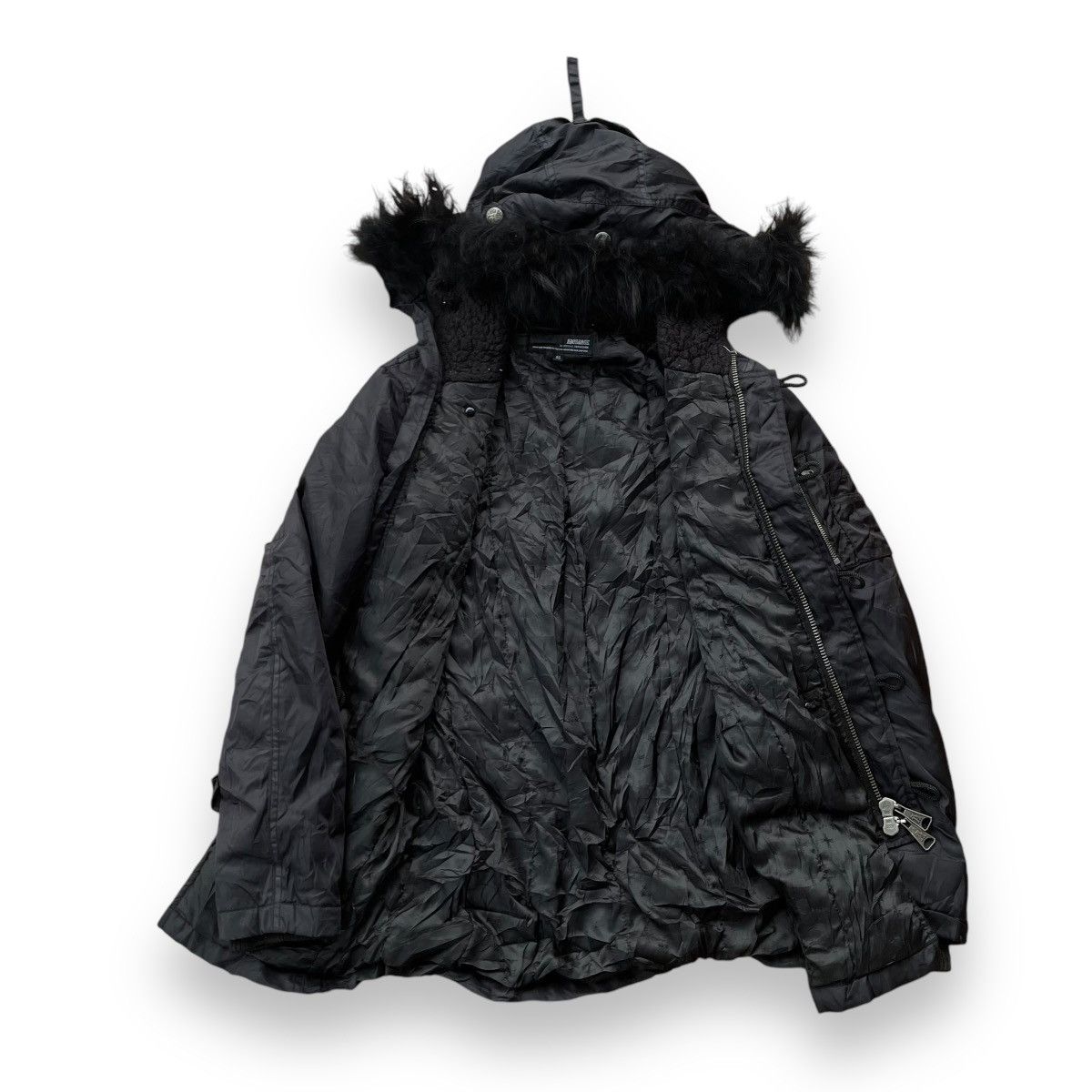 If Six Was Nine × Roen × Seditionaries ABORDAGE HIROMU TAKAHARA SKULL FUR RACOON PUNK GOTHIC JACKET Size US M / EU 48-50 / 2 - 2 Thumbnail