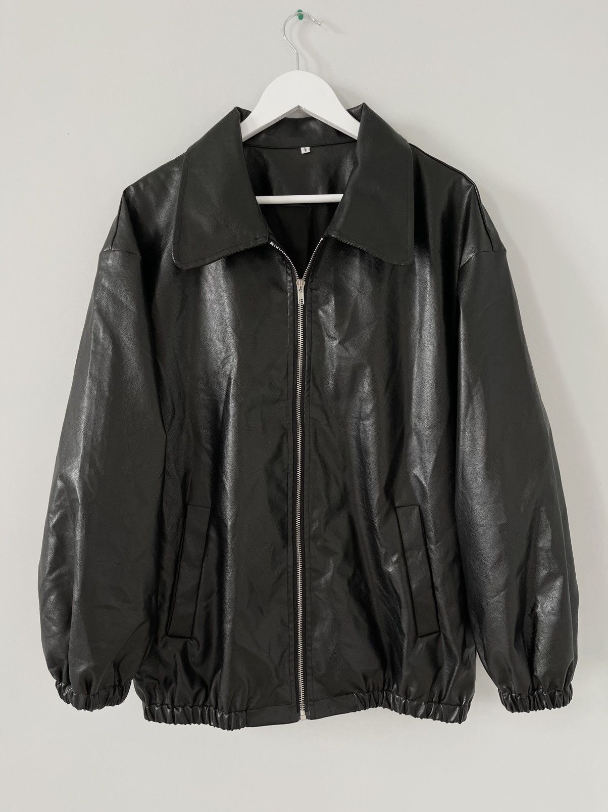 Japanese Brand Vintage Y2k Retro Style Japan Faux Leather Zip Baggy Jacket Size US L / EU 52-54 / 3 - 1 Thumbnail