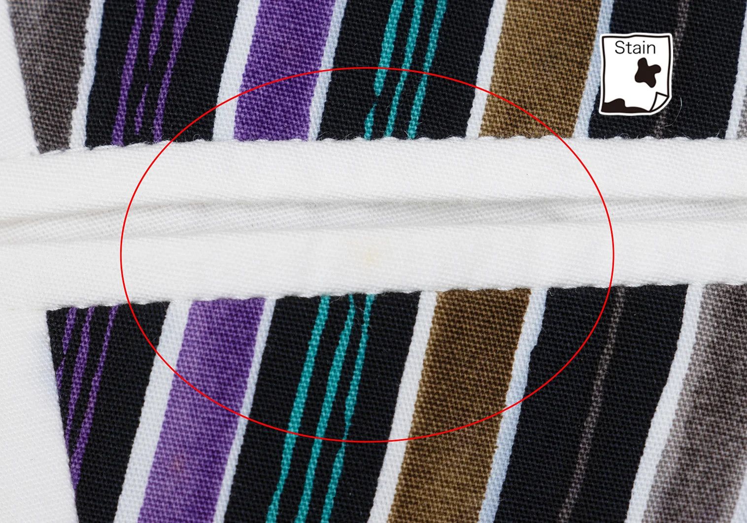 Issey Miyake Cotton Asymmetric Stripe Vest in Black, Purple, Green, Size Size US M / EU 48-50 / 2 - 7 Thumbnail