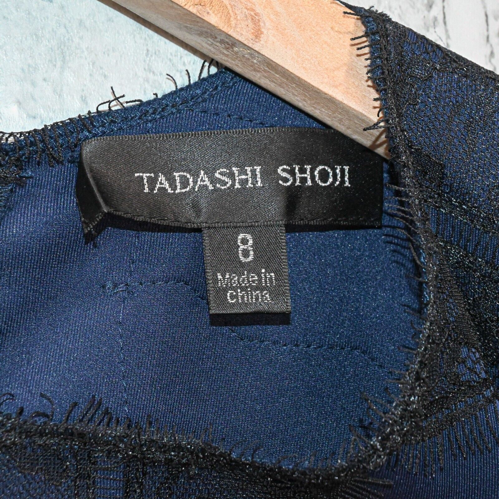 Tadashi Shoji TADASHI SHOJI Women's Lace-trimmed Milo Dress Scuba sheath Size M / US 6-8 / IT 42-44 - 2 Thumbnail