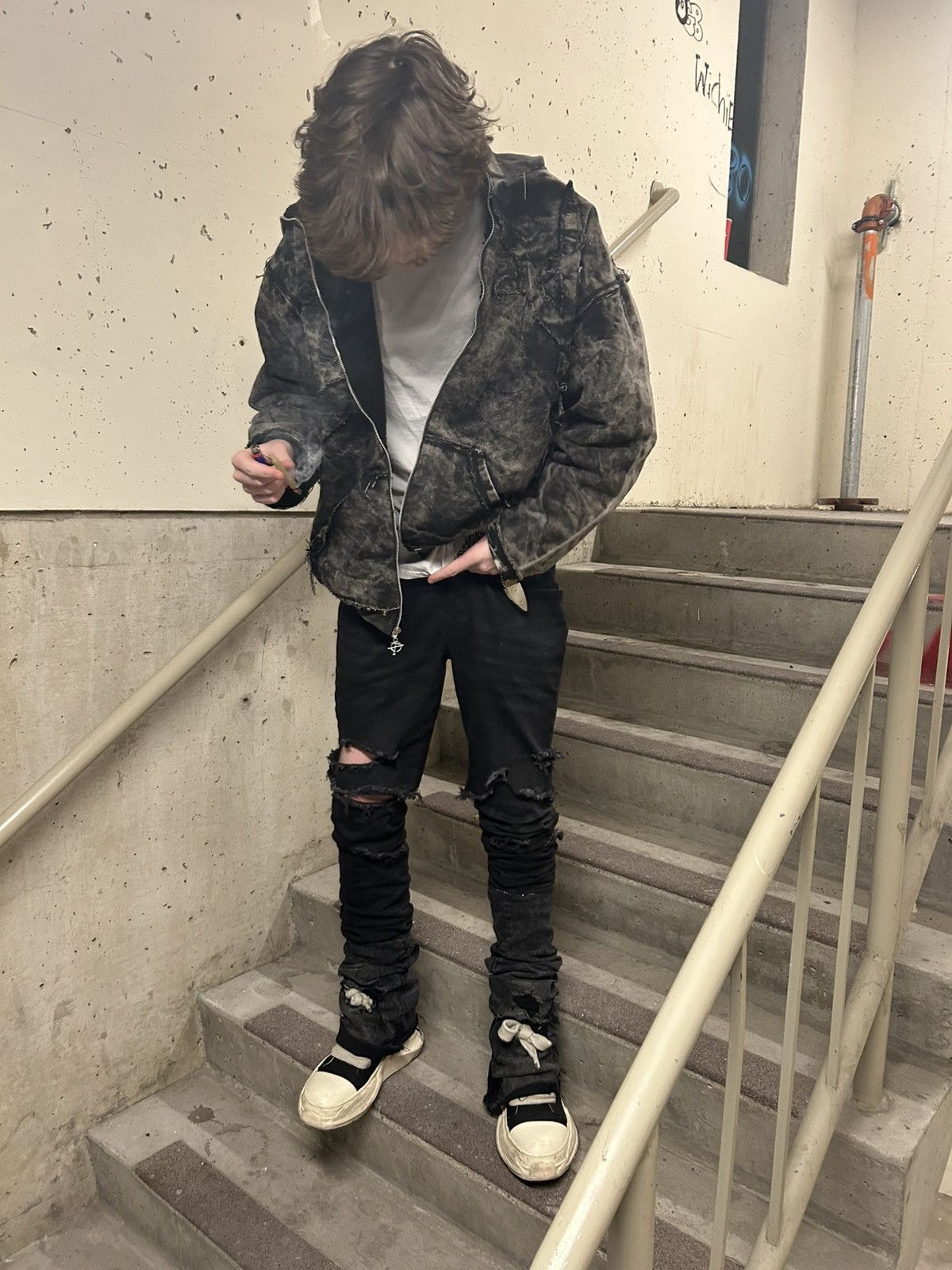 American Eagle Outfitters × Japanese Brand × Vintage Stacked Flared Denim Size US 34 / EU 50 - 7 Thumbnail