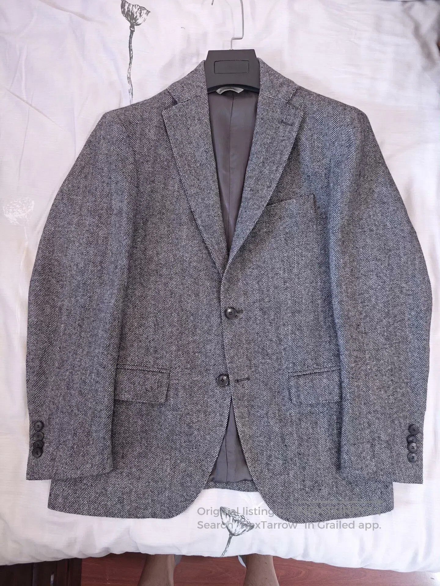 Orazio Luciano Italian Wool Blazer with Houndstooth Pattern. Size US S / EU 44-46 / 1 - 5 Thumbnail
