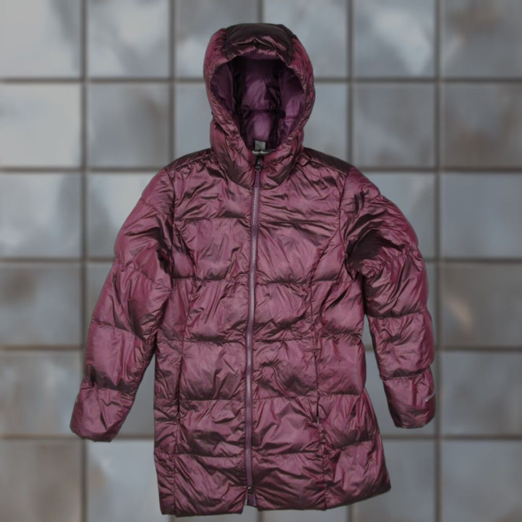 Eddie Bauer Eddie Bauer Jacket Women Medium Purple Luna Peak EB550 Down Hooded Puffer Size M / US 6-8 / IT 42-44 - 1 Thumbnail