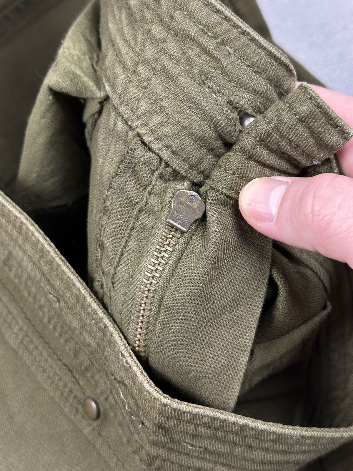 By Malene Birger By Malene Birger Olive Zip Detail Biker Pants Archive Y2K Size 31" - 8 Thumbnail