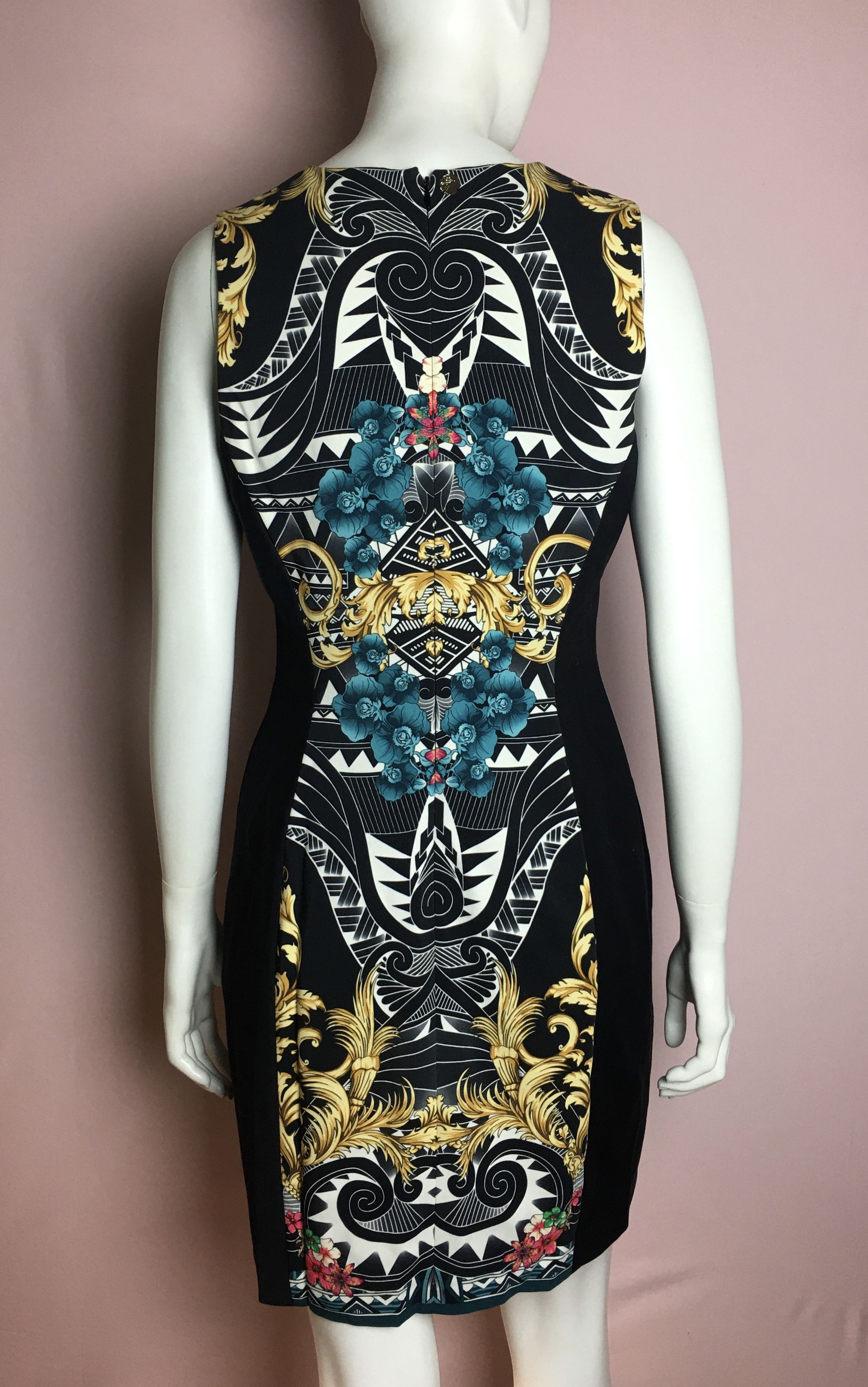 Versace Versace Collection Baroque Aztec Sleeveless Sheath Dress Size L / US 10 / IT 46 - 4 Thumbnail