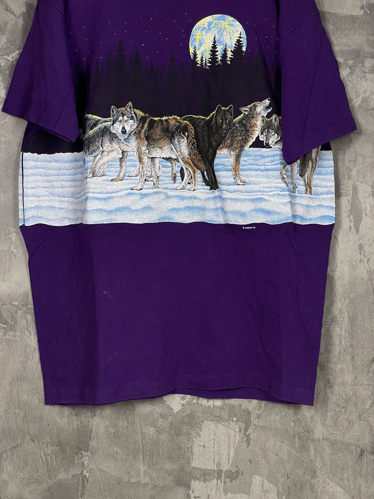 Vintage × Wild Things Vintage Wild Wolf Animal Retro Archive t-shirt Size US L / EU 52-54 / 3 - 5 Thumbnail