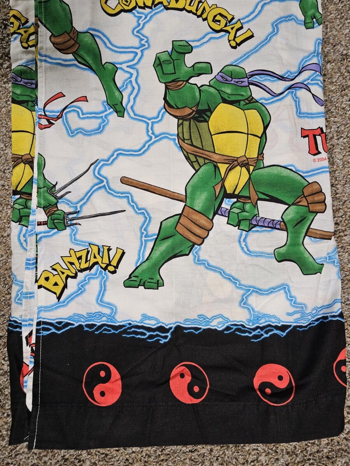 Designer Mirage Studios 2004 Ninja Turtles TMNT Flat Twin Bed Sheet Size ONE SIZE - 4 Thumbnail