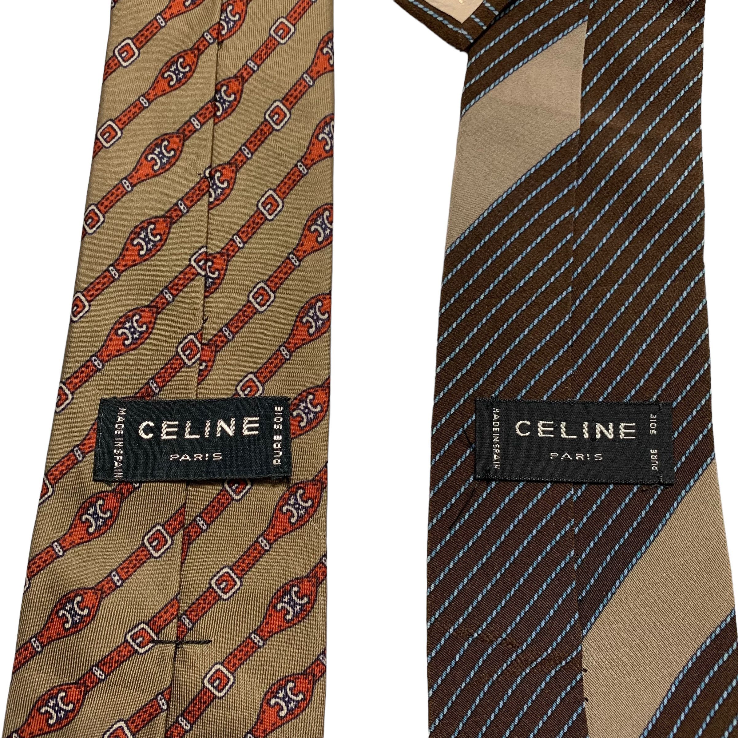 2 Pieces Celine Necktie