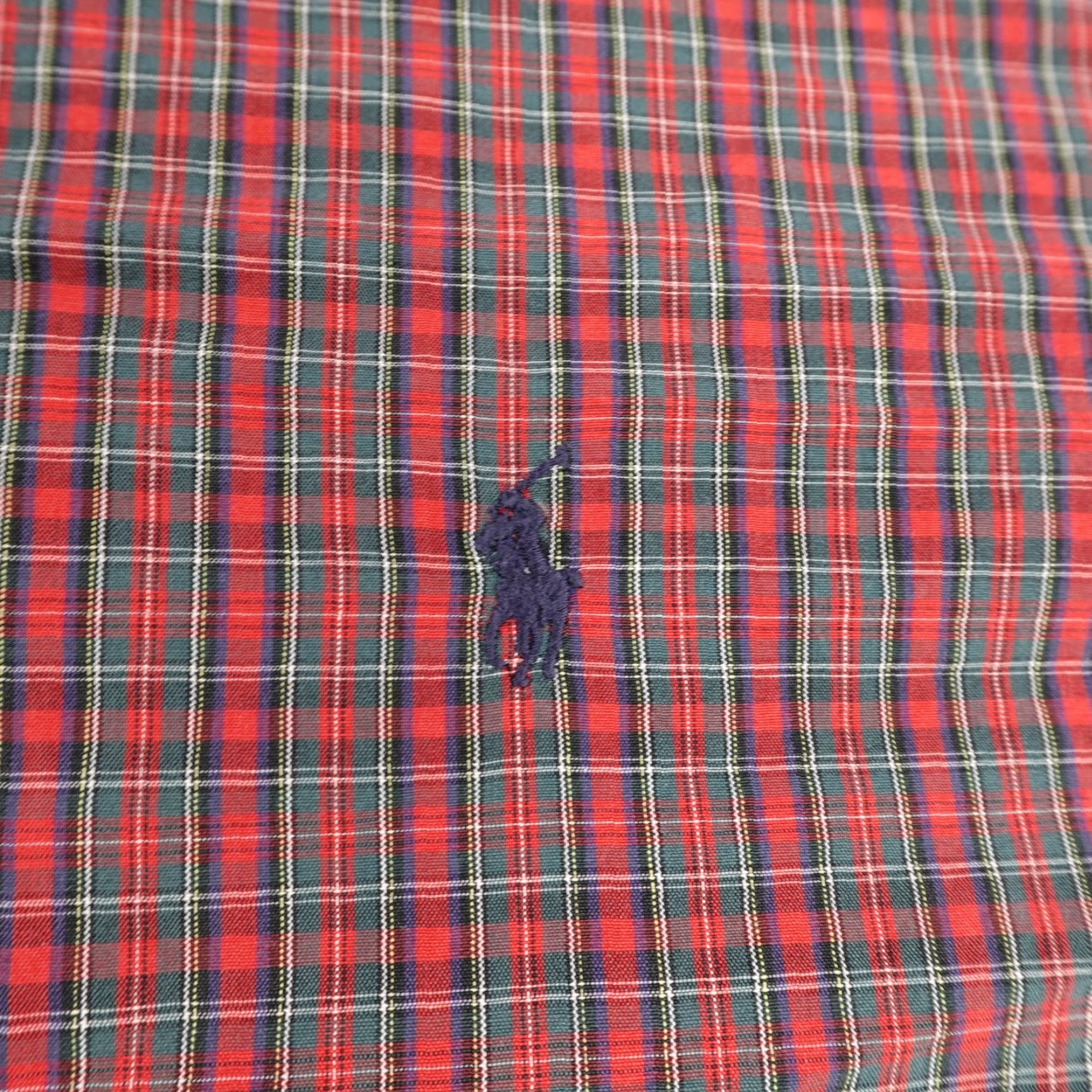Ralph Lauren Ralph Lauren Shirt Mens 2XL Plaid Button-Up Red Green Tartan Cotton Classic Collared Long Sleeve Pony Logo Size US XXL / EU 58 / 5 - 3 Thumbnail
