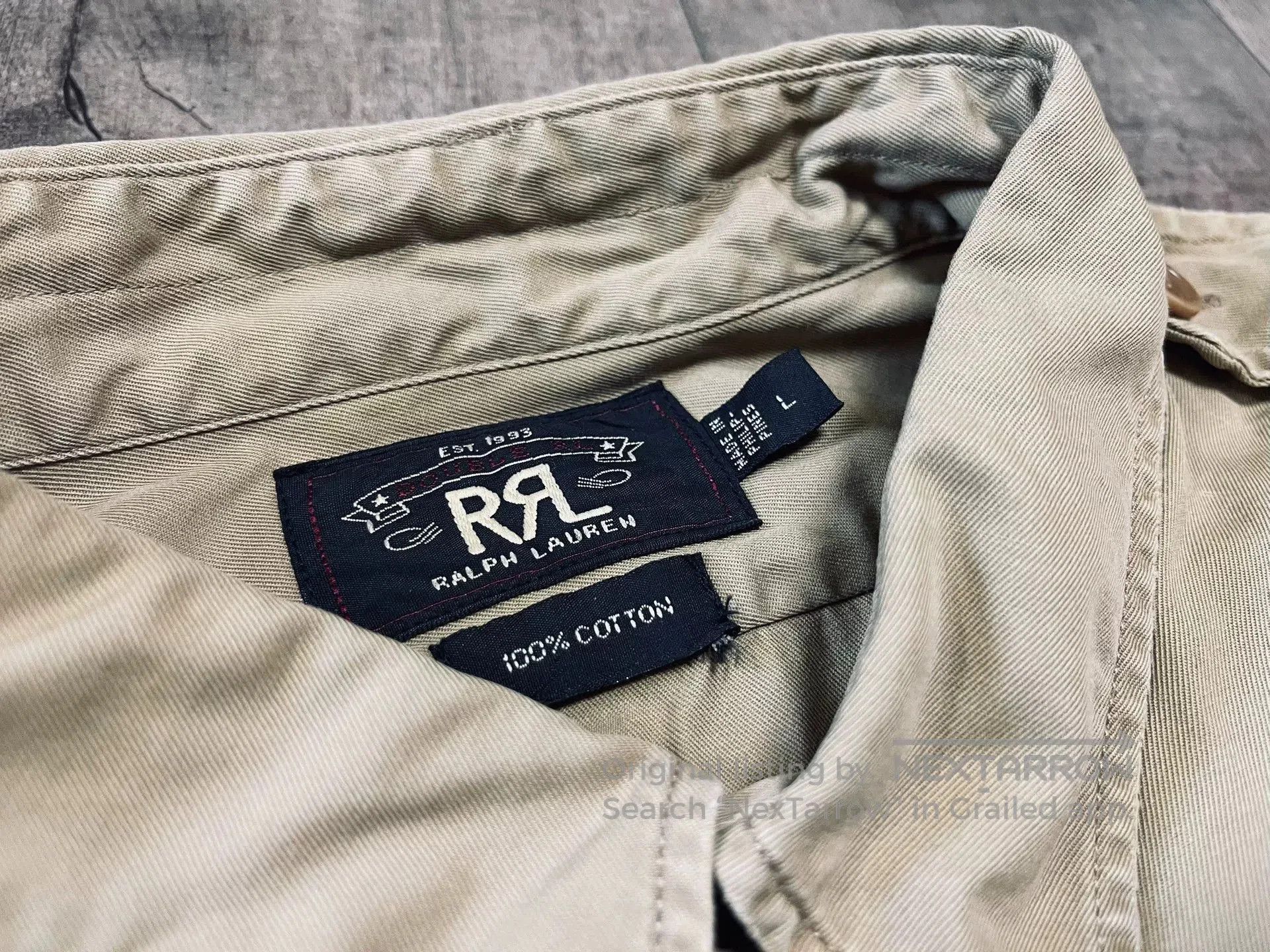 RRL Ralph Lauren RRL Vintage Military Style Shirt. Size US L / EU 52-54 / 3 - 3 Thumbnail