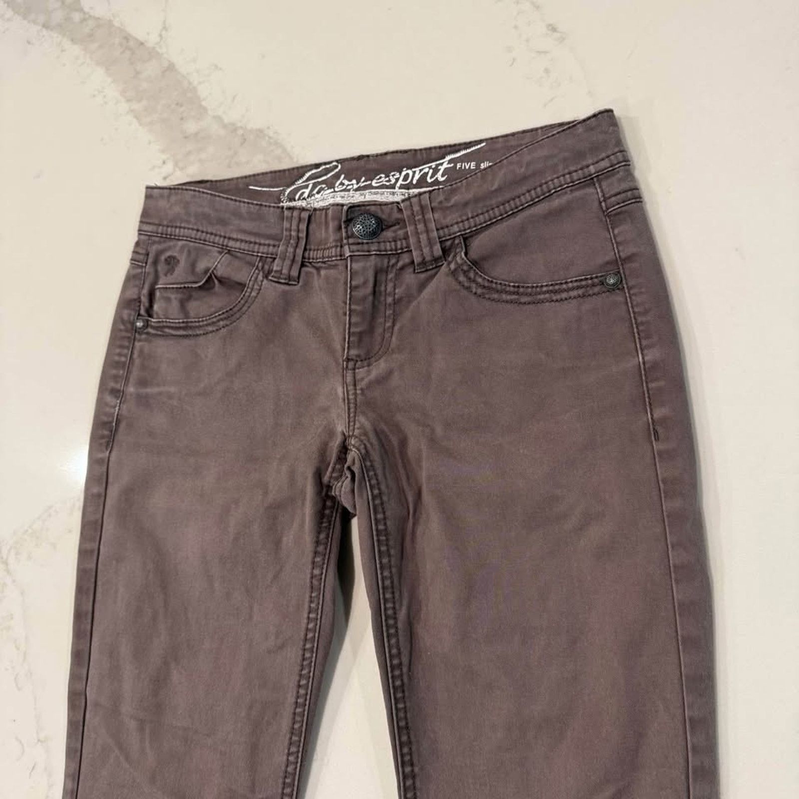 ESPIRIT Vintage Y2K EDC by Espirit Slim Straight Pants Womens 32 Size 32" / US 10 / IT 46 - 3 Thumbnail