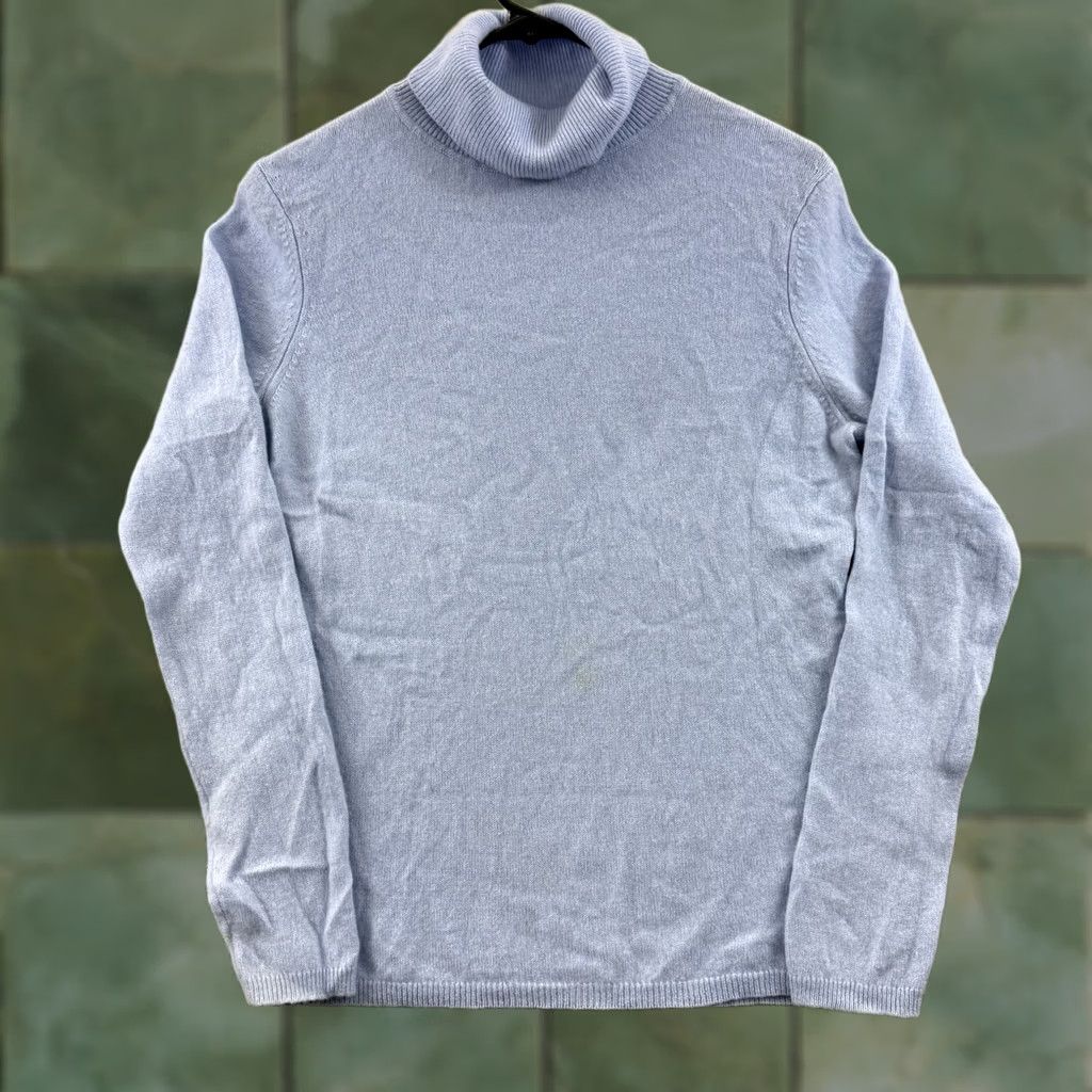 Vintage Cashmere Charter Club Sweater Women’s Medium Blue Knit Turtleneck Pullover Size M / US 6-8 / IT 42-44 - 1 Thumbnail