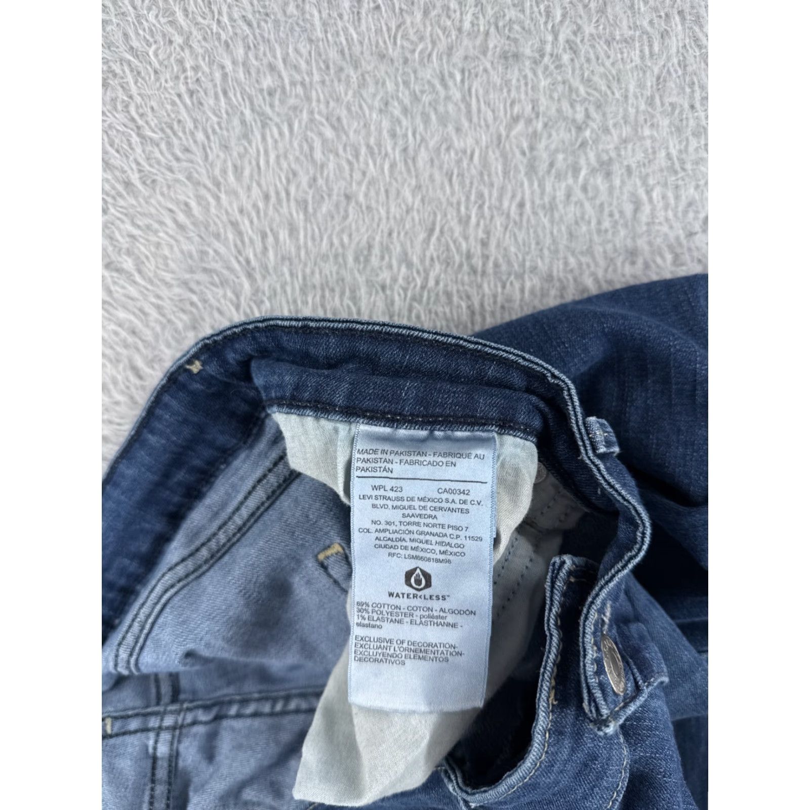 Levi's Levis Jeans Womens 32 Blue Denim Boot Cut Mid Rise Cotton Blend 31x28 Size 24" / US 00 / IT 34 - 7 Thumbnail
