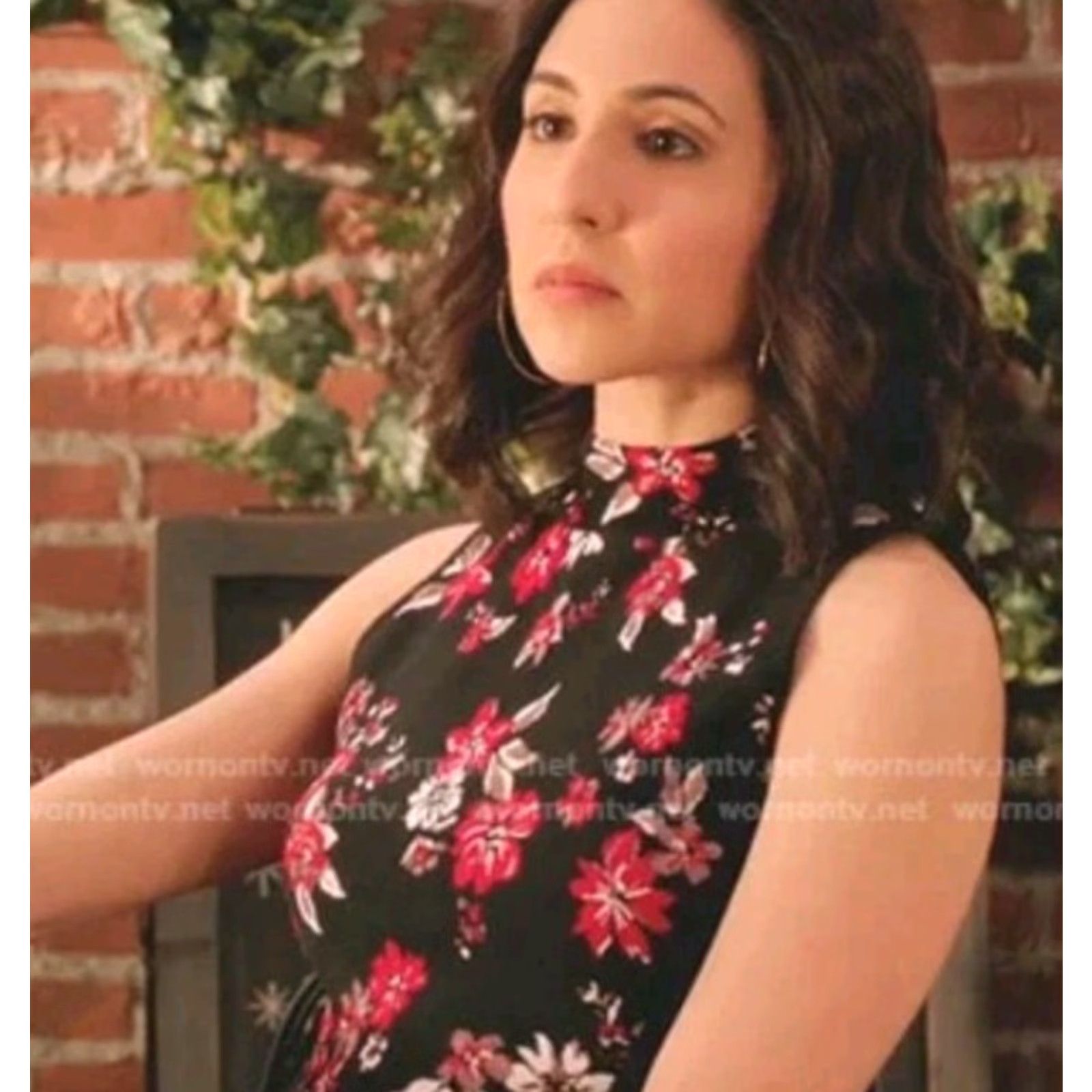 MILLY MILLY Black Twilight Floral Peplum Sleeveless Top Mockneck Womens M Black Floral Knit Polyester Elastane Sleeveless Top Contrast Trim Mock Neck Zipper Size M / US 6-8 / IT 42-44 - 7 Thumbnail