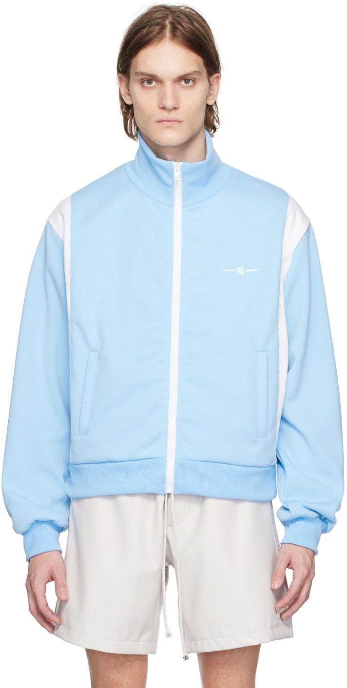 Amiri o1y0525 Logo Turtleneck Sweatshirt in Sky Blue Size US M / EU 48-50 / 2 - 1 Thumbnail