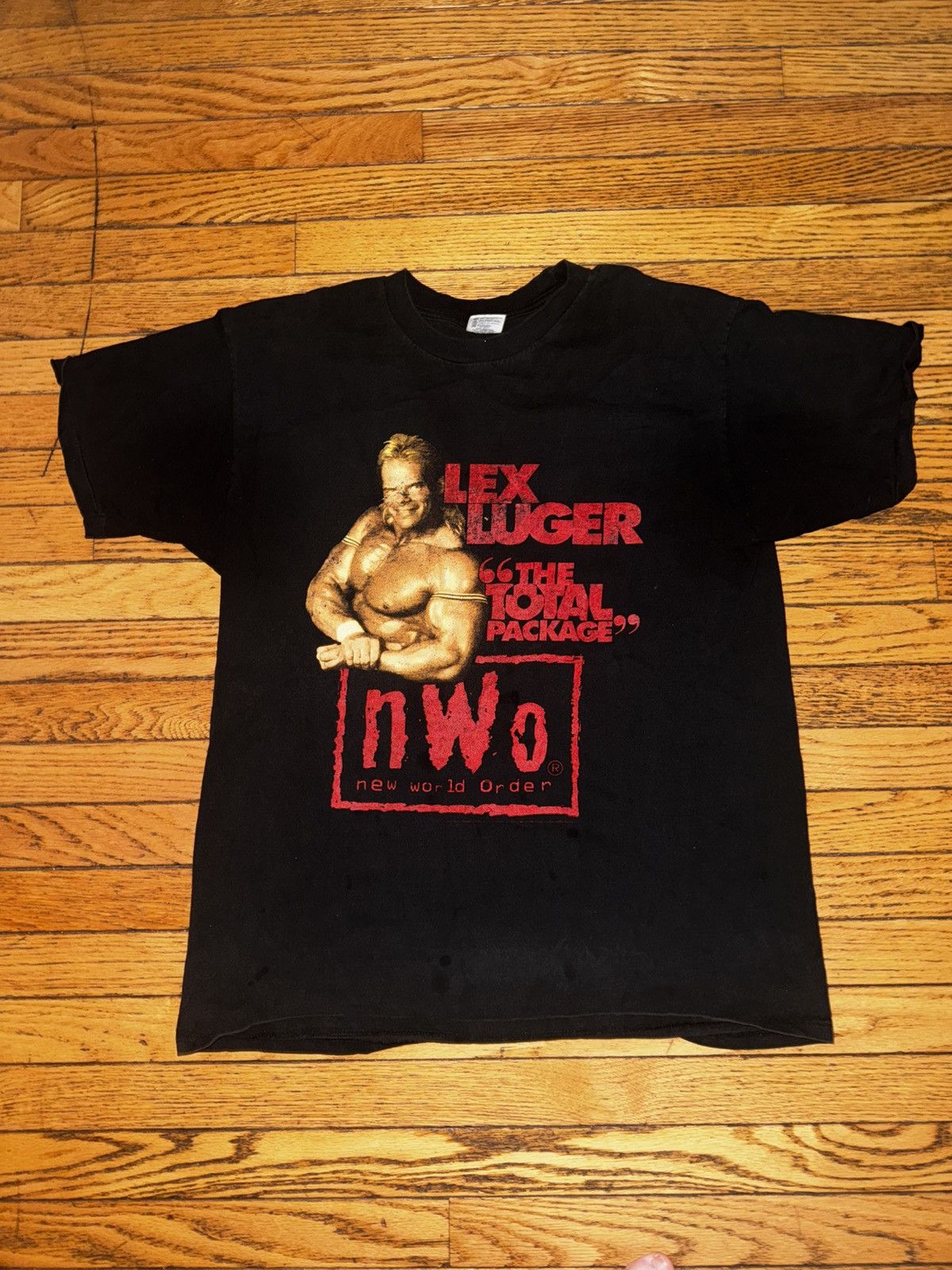 WCW/nWo Vintage Lex Luger Nwo Tshirt Size US XL / EU 56 / 4 - 1 Thumbnail