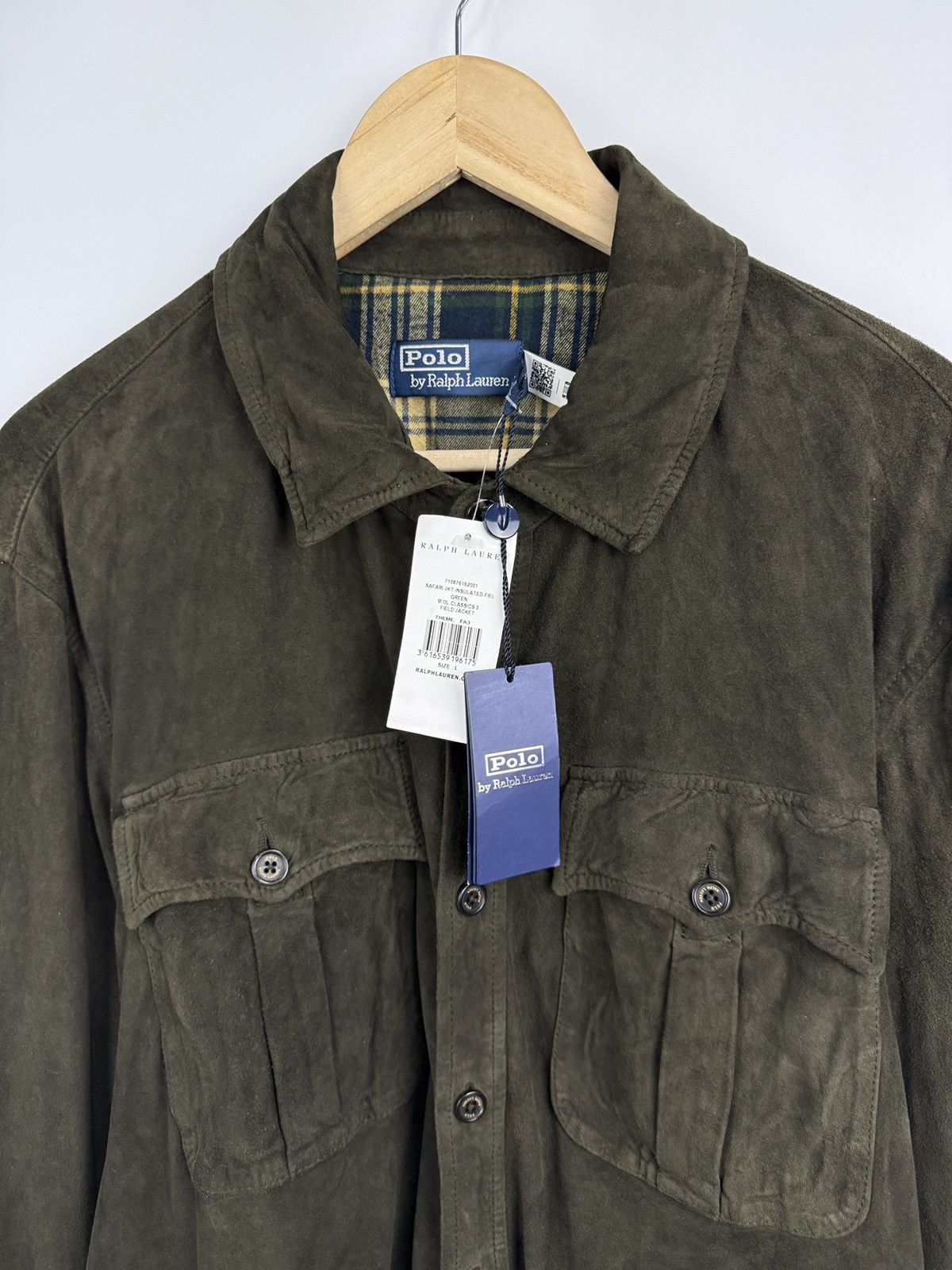 Polo Ralph Lauren 🇺🇸 NEW❗️Ralph Lauren Polo Suede Utility Leather Safari Jacket Size US L / EU 52-54 / 3 - 9 Thumbnail