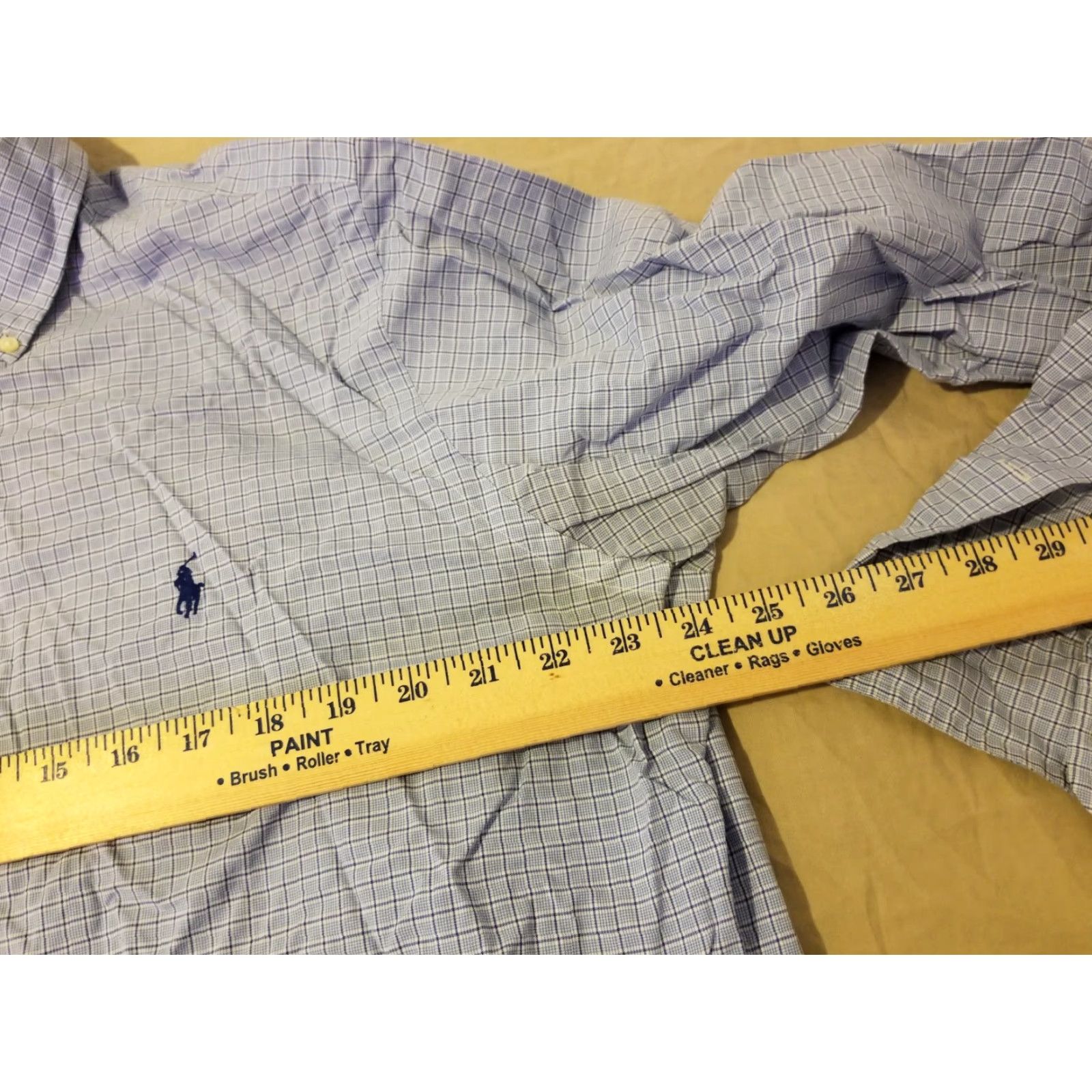 Polo Ralph Lauren Polo Ralph Lauren Dress Shirt Mens 16 1/2 34 35 Button Cotton Blue Size 46R - 6 Thumbnail