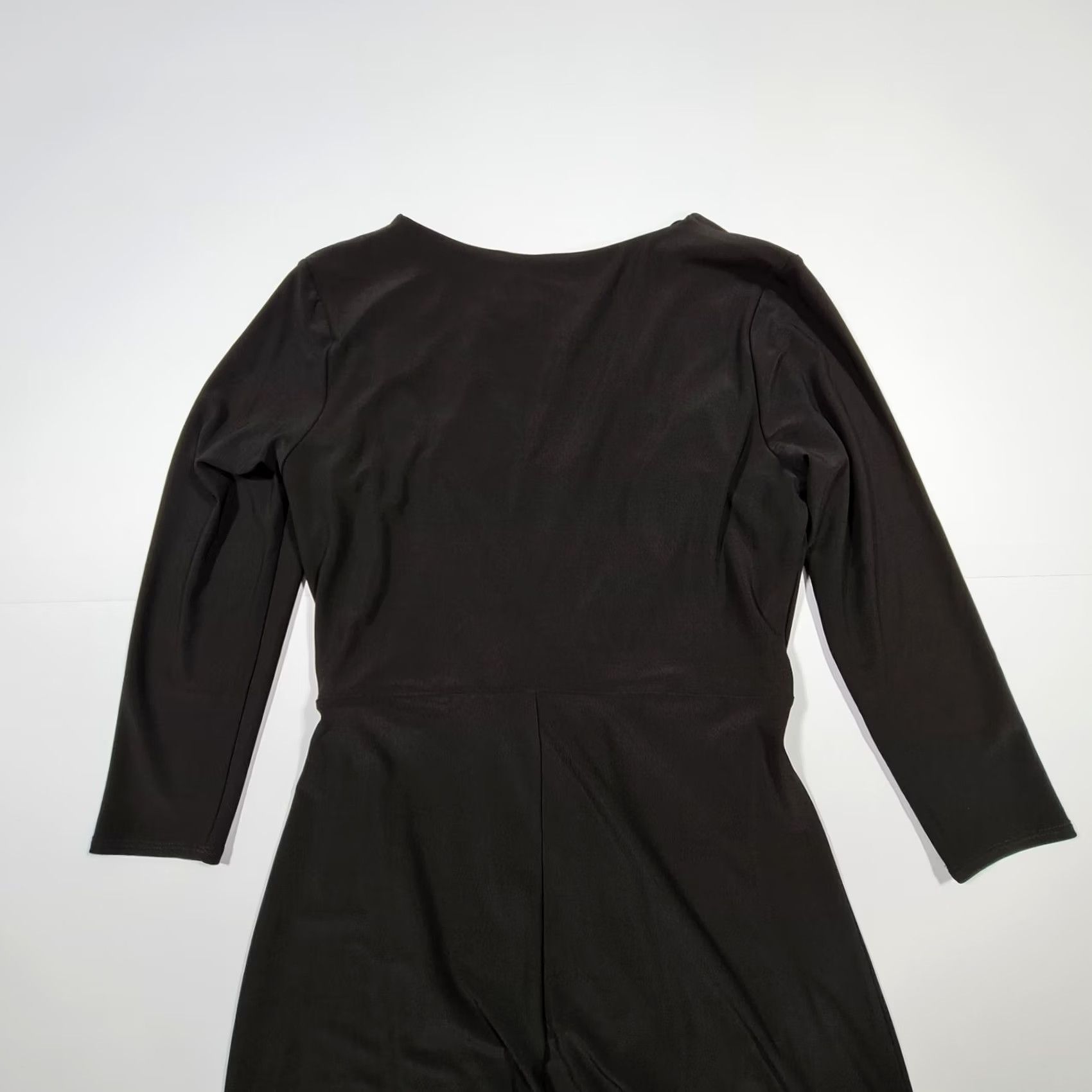 Vintage Julien Macdonald Star Dress Womens Black 12 UK 3/4 Sleeve Stretch Gown Maxi Size XL / US 12-14 / IT 48-50 - 5 Thumbnail